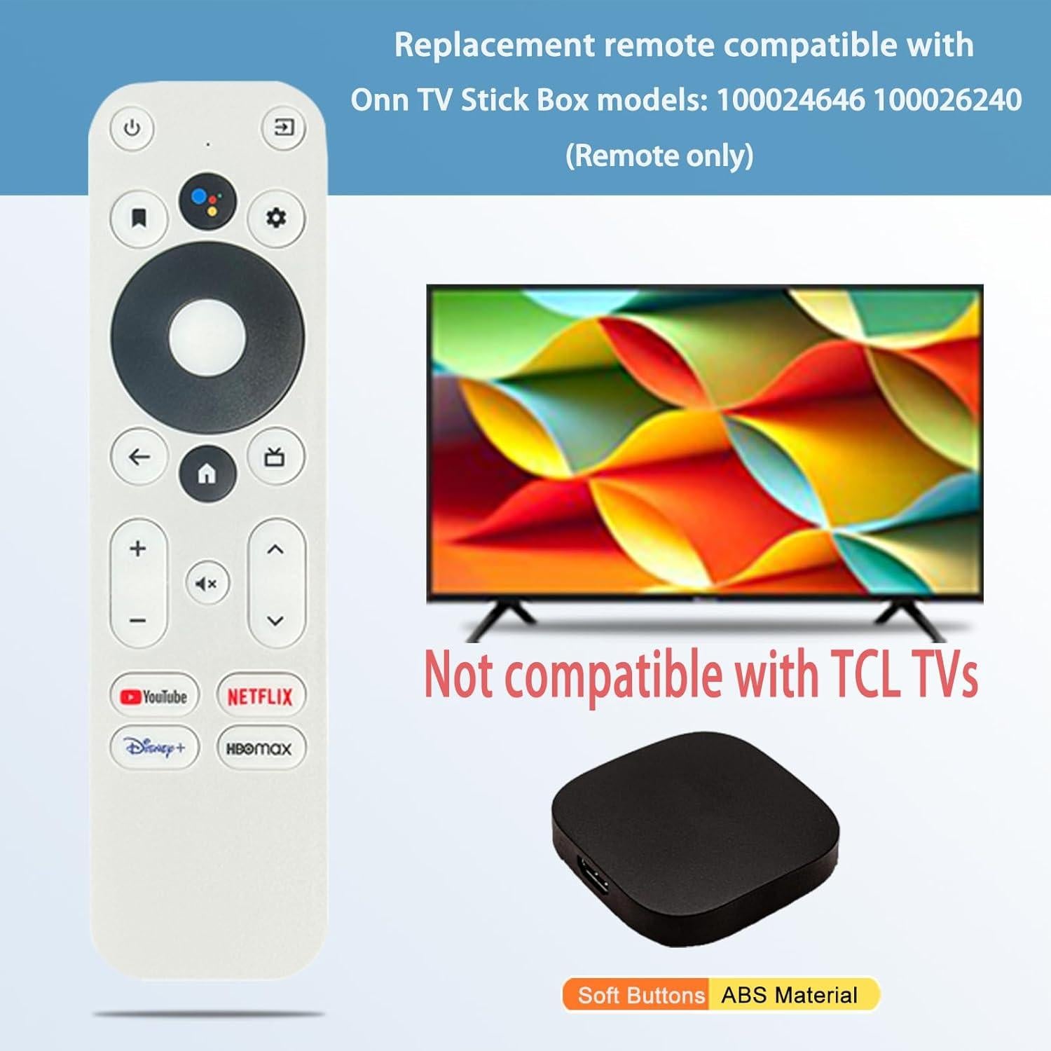 Control Remoto NPTwarcot Compatible Onn TV 100024646 100026240