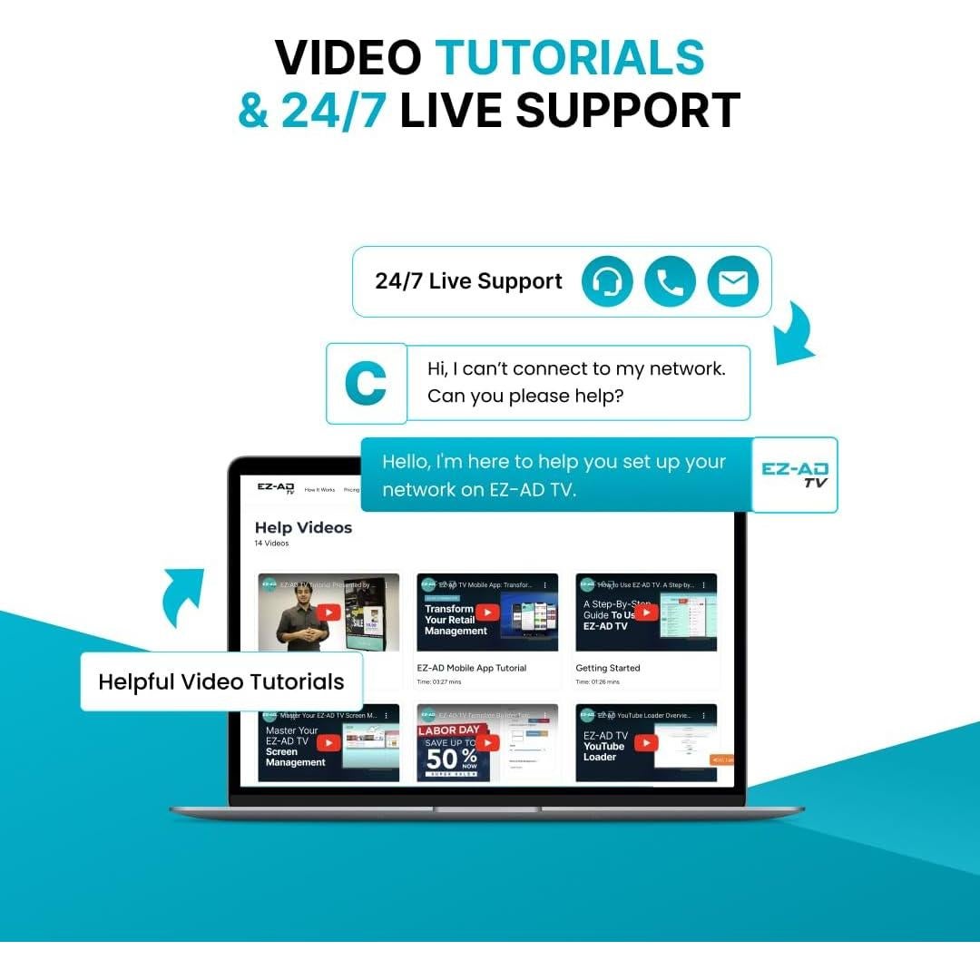 Reproductor de Señalización Digital 4K EZ-AD TV Stick Compacto