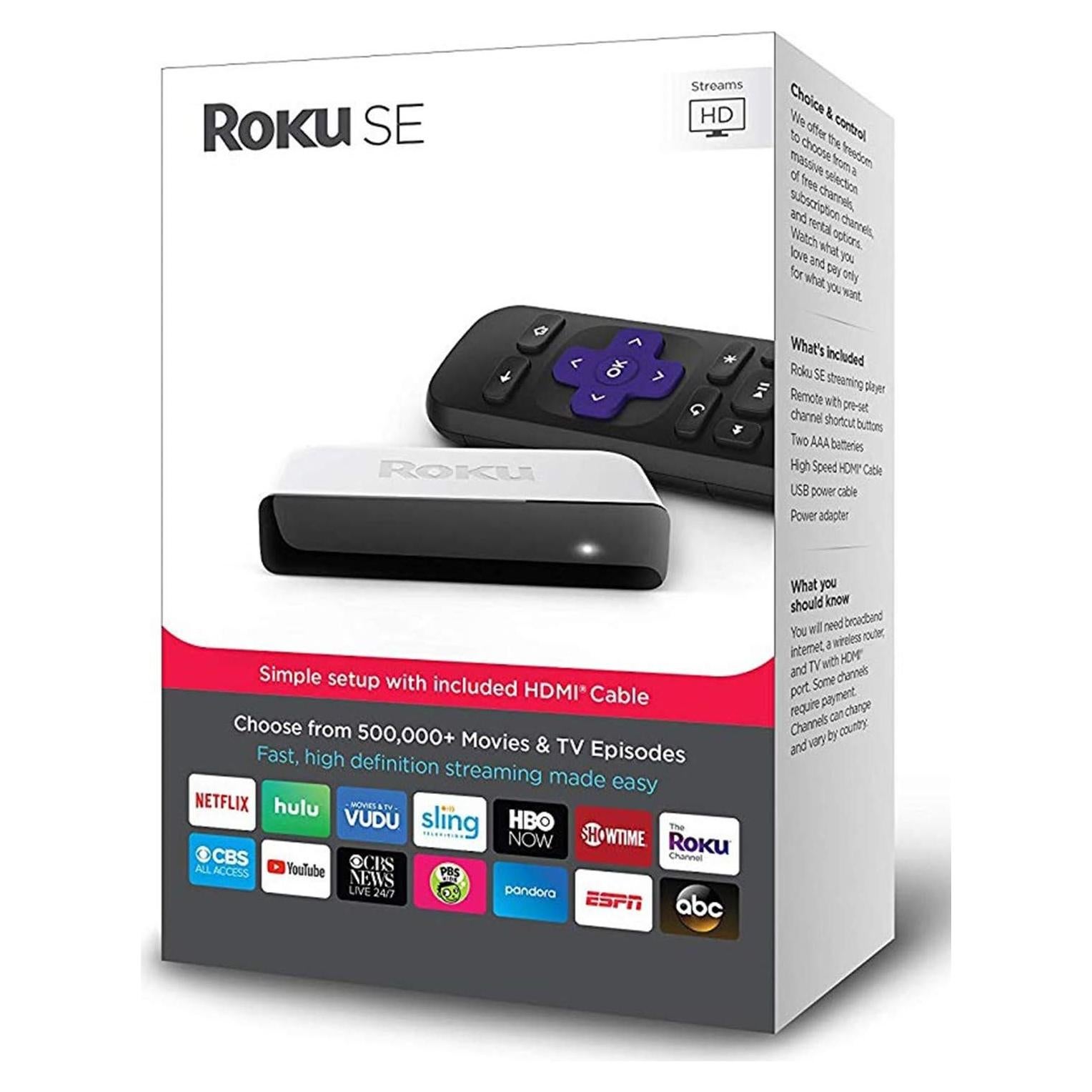 Roku 3900SE - Reproductor de Streaming HD con HDMI
