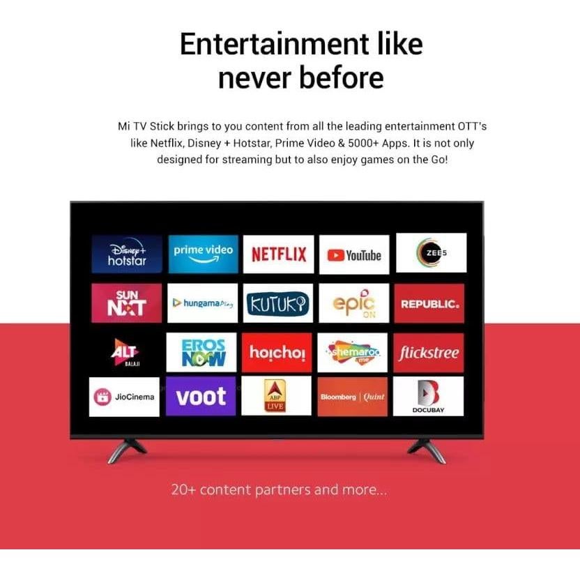 Xiaomi Mi TV Stick 1GB RAM 8GB ROM Streaming HD 1080P