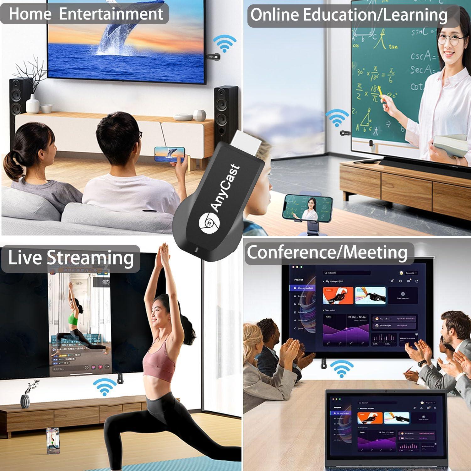 Adaptador Inalámbrico HD SmartSee 1080P para Espejo de Pantalla