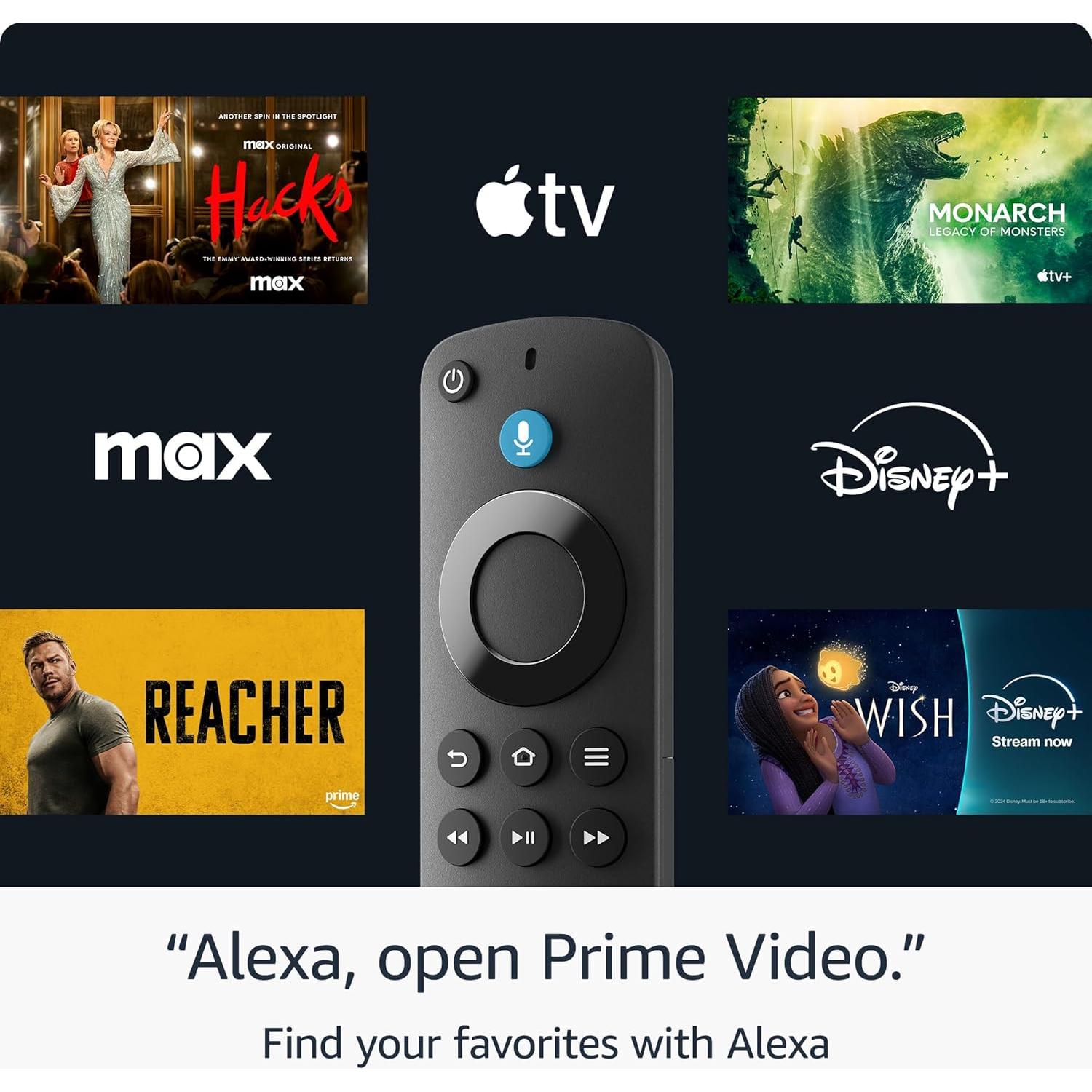 Fire TV Stick HD streaming device bundle with Alexa Voice Remote Pro