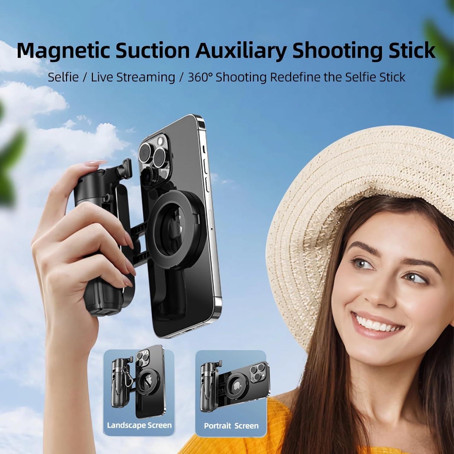 Soporte para Selfie Magnético 3-en-1 Bonkyo P15 Mini-C