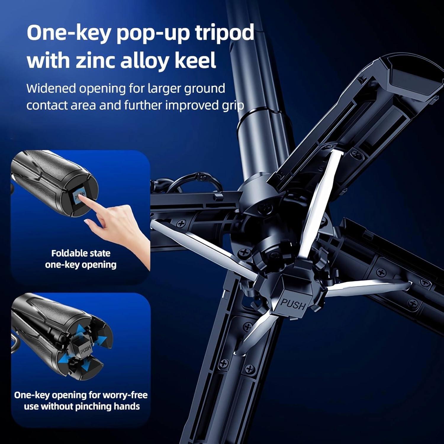 Soporte para Selfie Magnético 3-en-1 Bonkyo P15 Mini-C