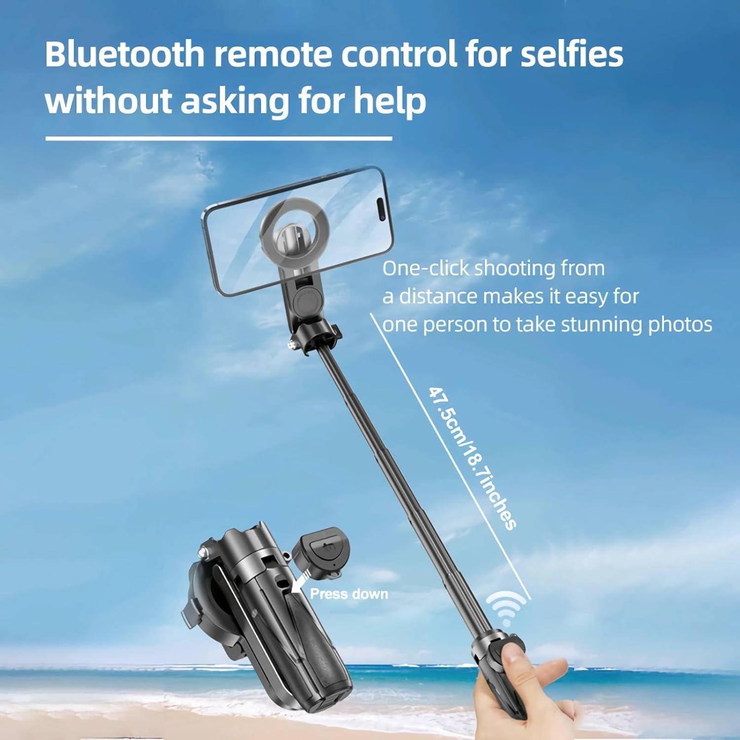 Soporte para Selfie Magnético 3-en-1 Bonkyo P15 Mini-C