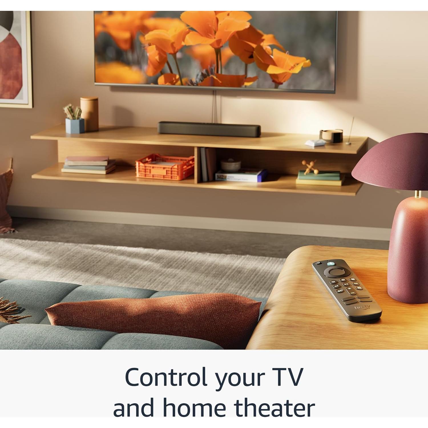 Amazon Fire TV Alexa Voice Remote (newest model) with TV controls, requires compatible Fire TV device