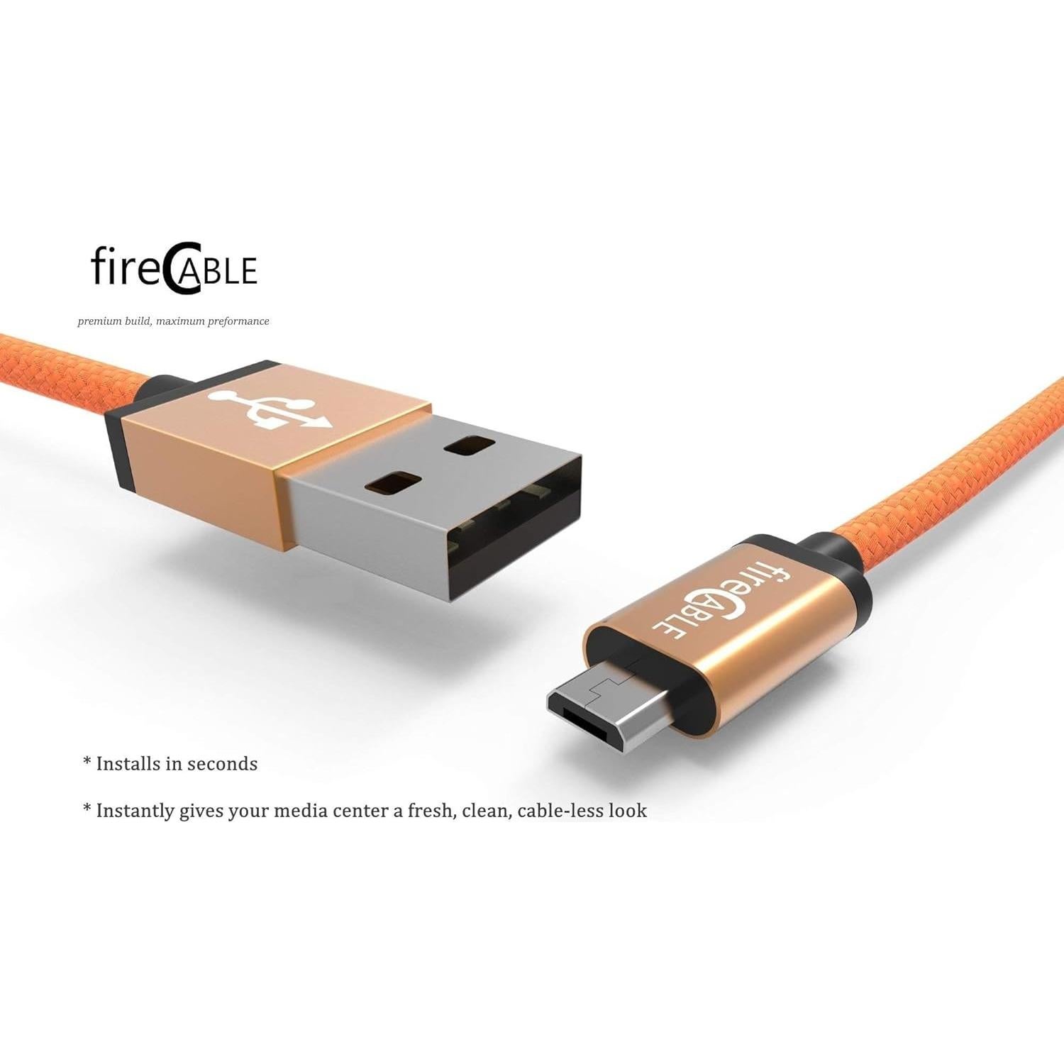 fireCable Plus Adapter for Firestick, Powers Amazon Fire TV Stick from TV USB Port, Eleminates AC Outlet Declutting Wires (See Fire Stick Comparison Chart)