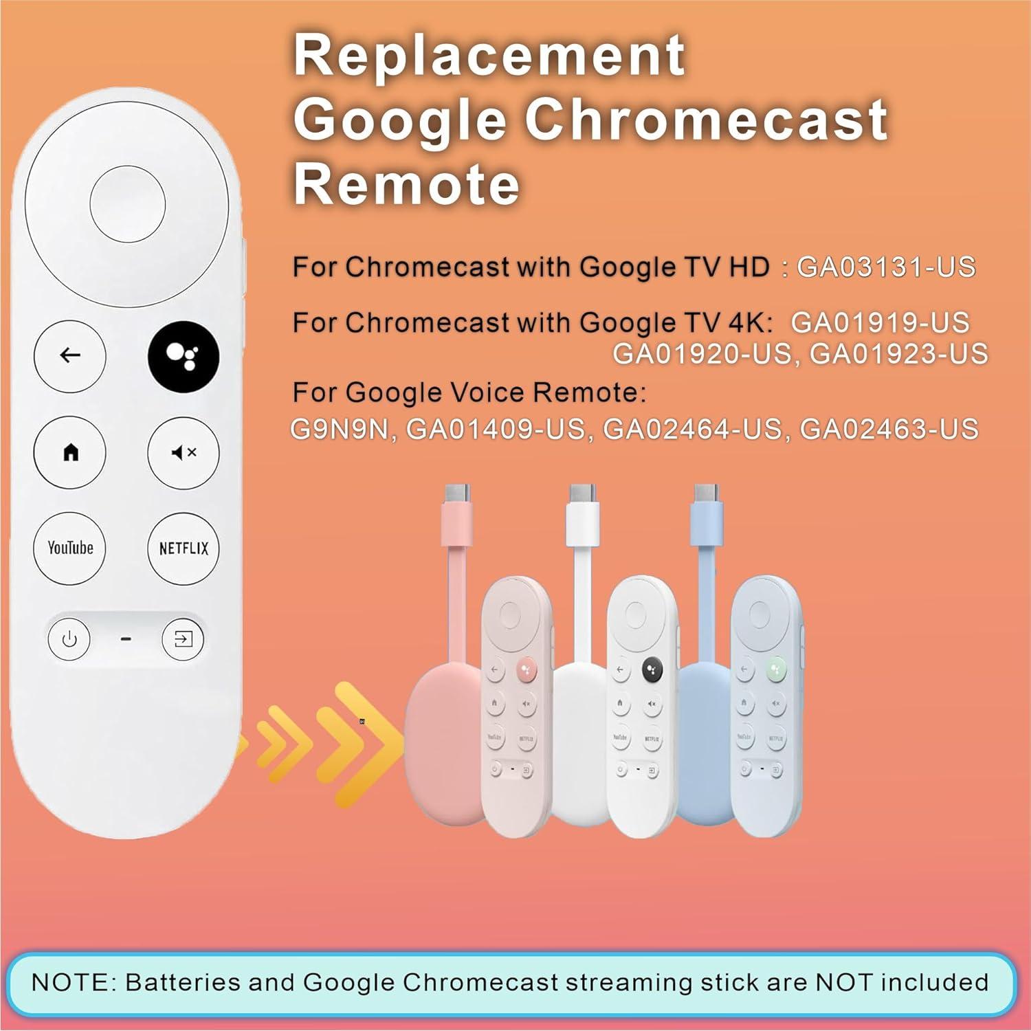 Control Remoto de Reemplazo G9N9N para Google Chromecast 4K/HD