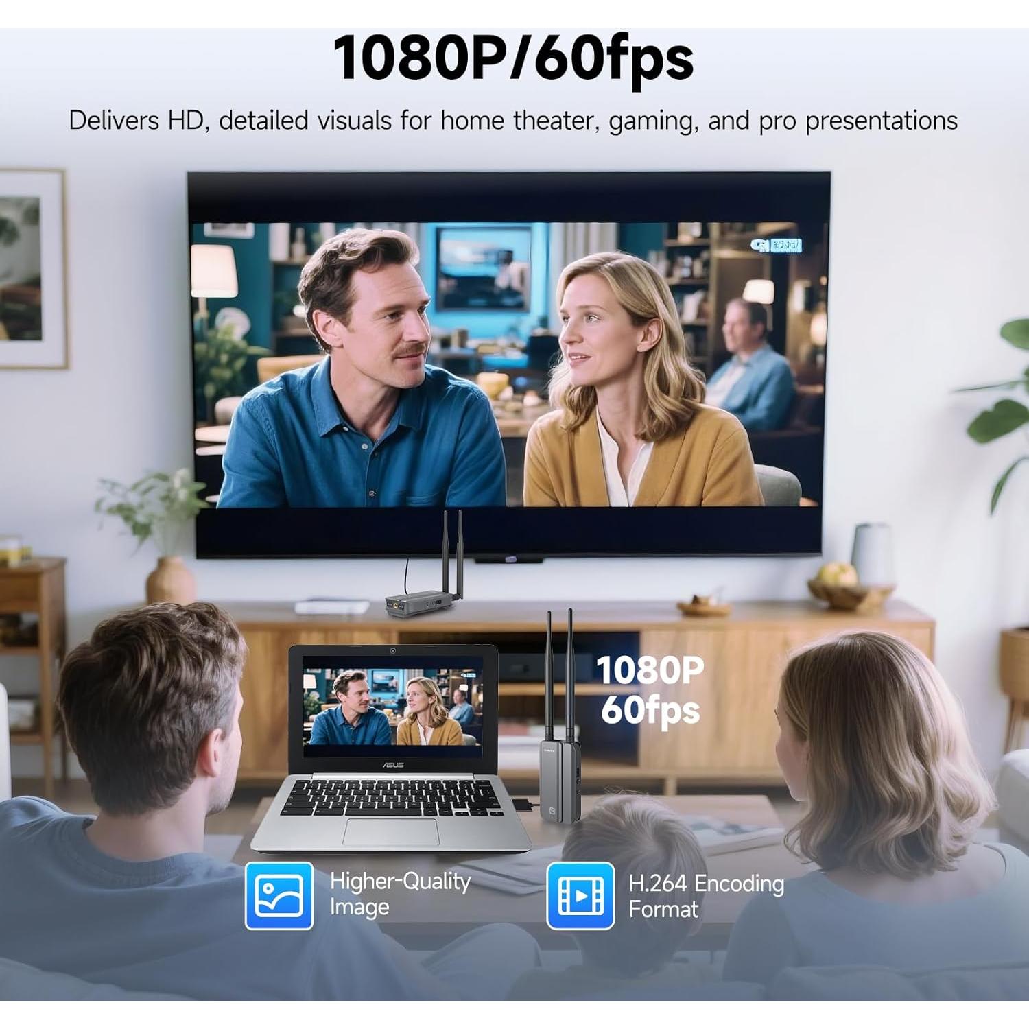 Transmisor HDMI Inalámbrico SVBONY TransAir3 1080P 60FPS