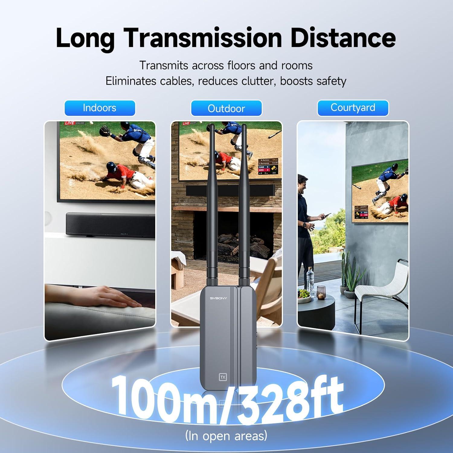 Transmisor HDMI Inalámbrico SVBONY TransAir3 1080P 60FPS