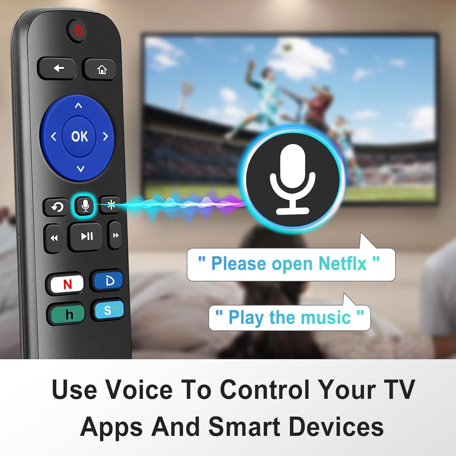 Control Remoto Universal de Voz Chobokiang RC-AL5 para Roku