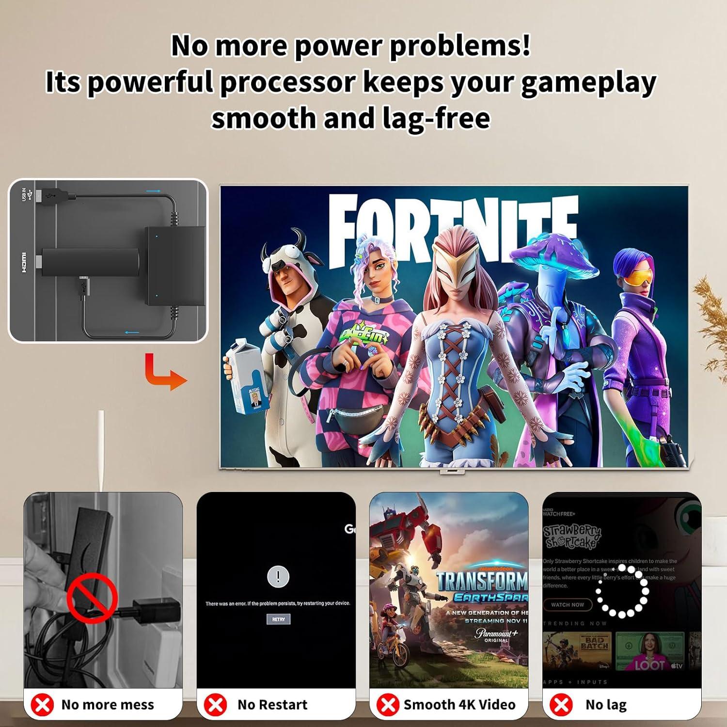 Cable de Alimentación USB QUZOC para Fire TV Stick y Chromecast