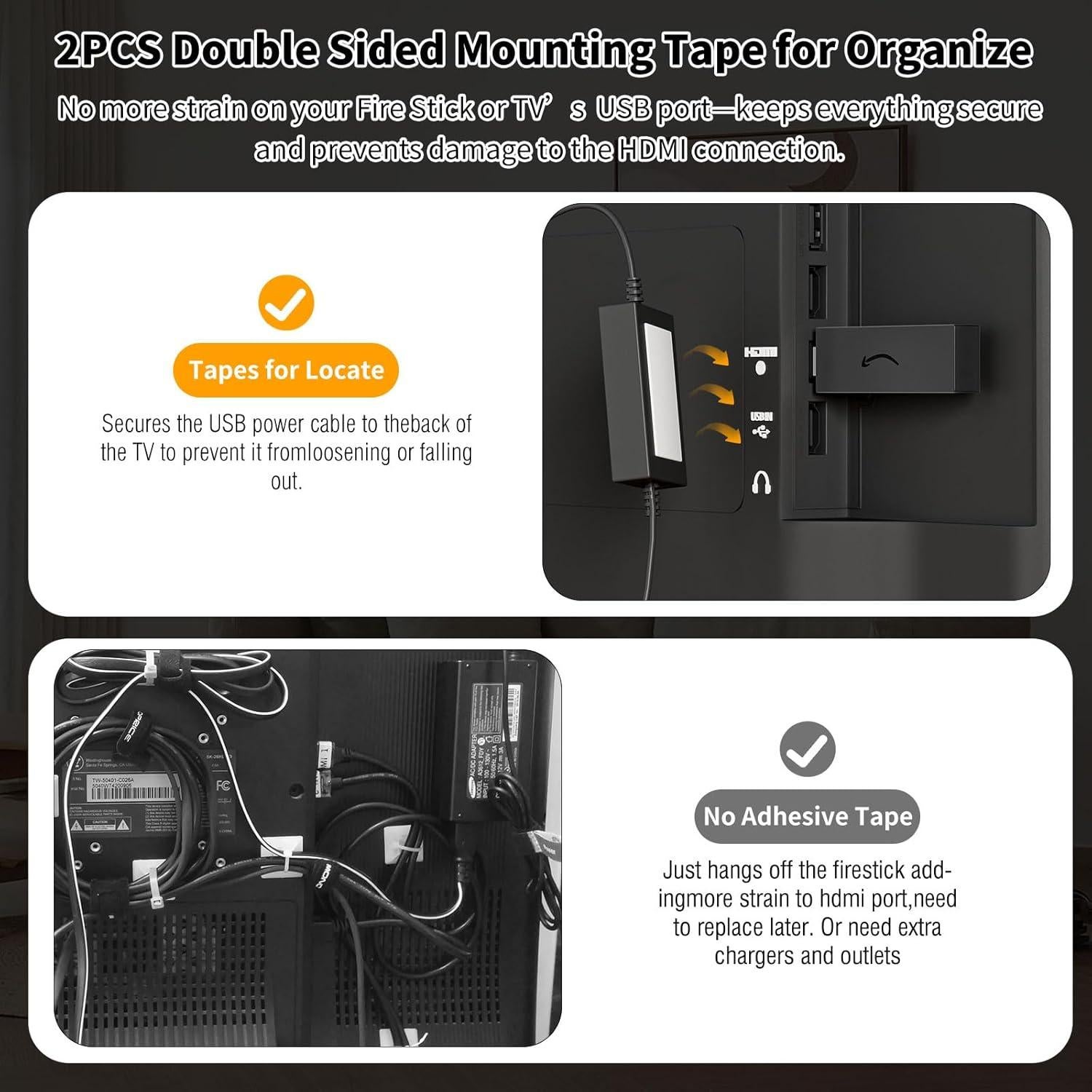 Cable de Alimentación USB QUZOC para Fire TV Stick y Chromecast