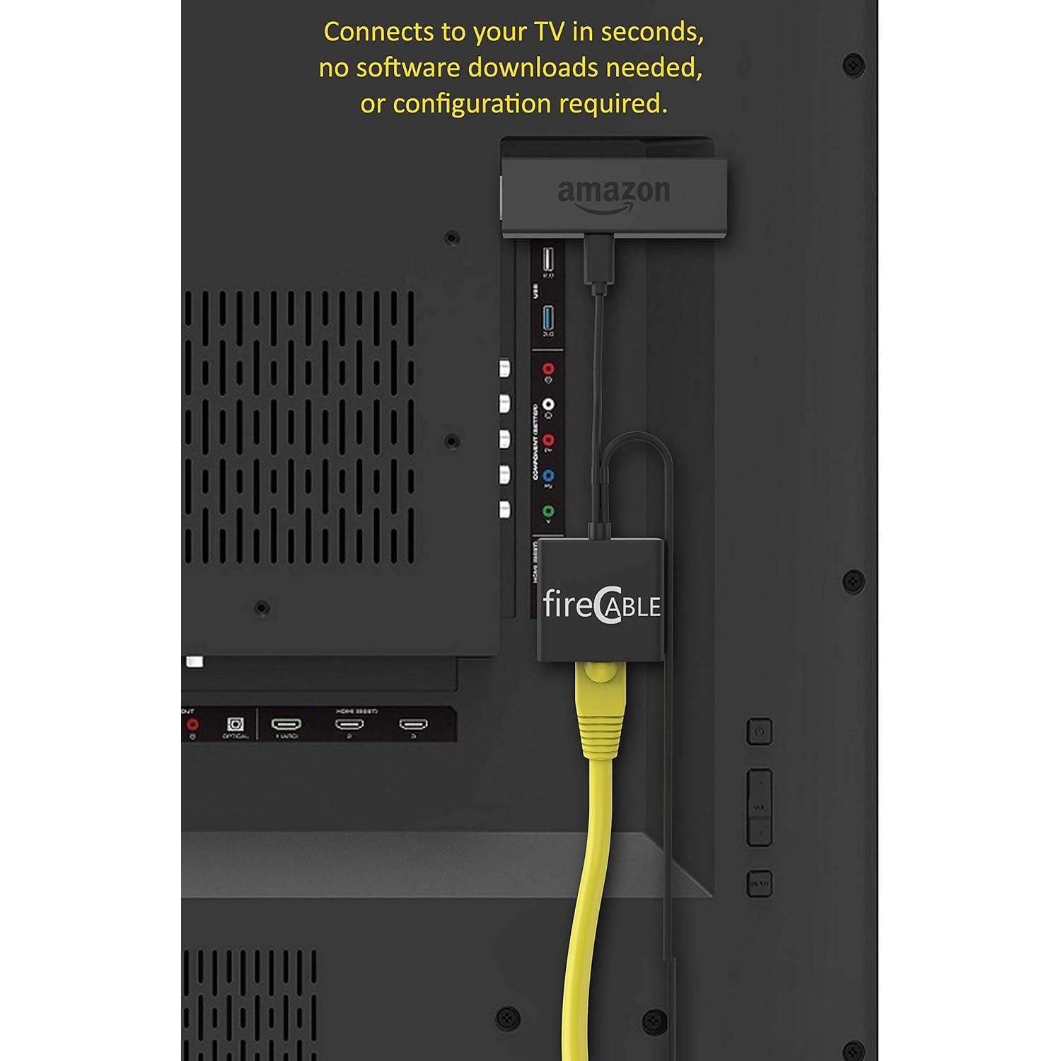 Adaptador Ethernet fireCable para TV Stick HDMI - Streaming Rápido