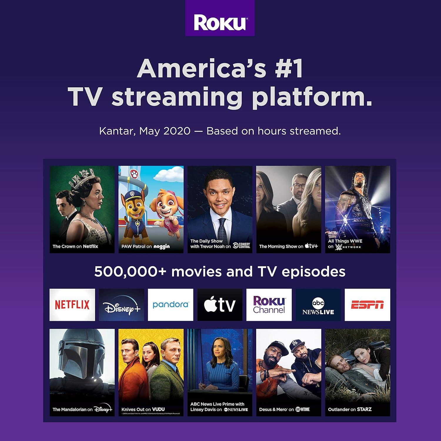 Reproductor de medios Roku Ultra 4K HDR con auriculares JBL