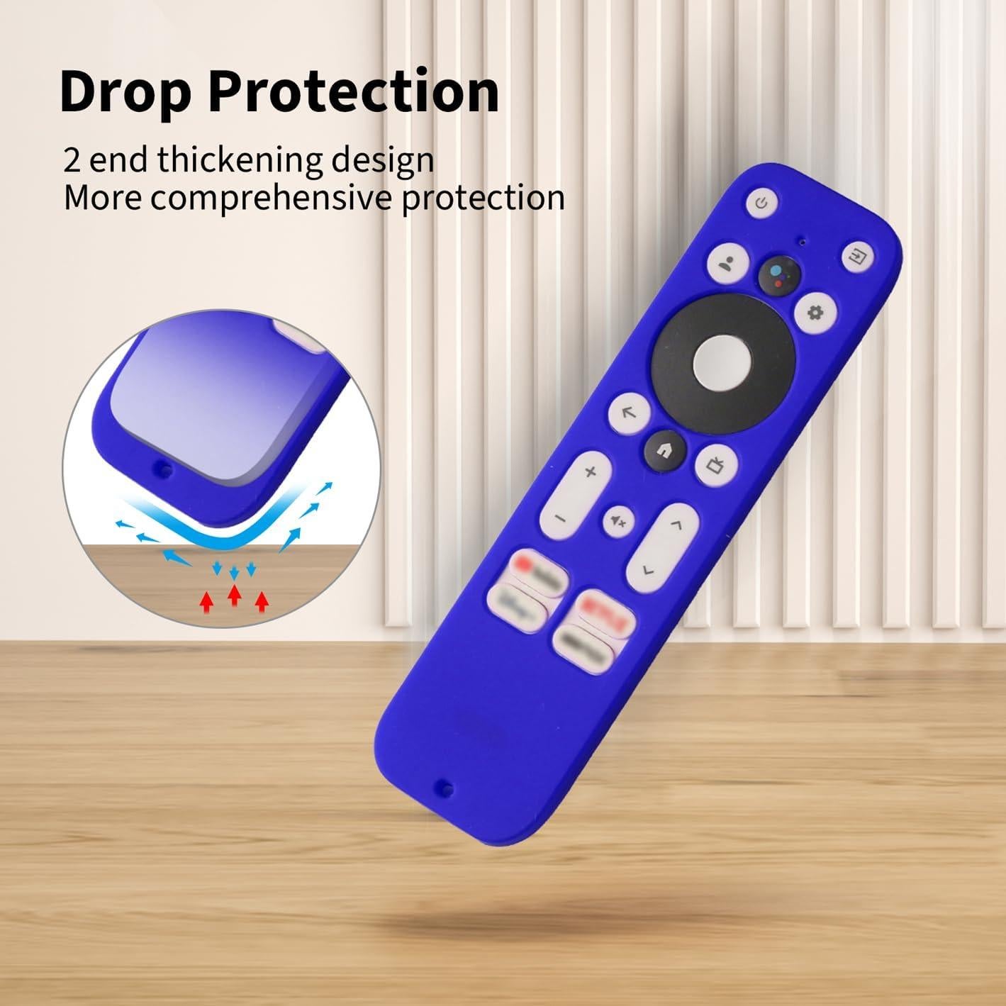 Funda de Silicona Hi Color para Control Remoto Onn TV 4K Azul