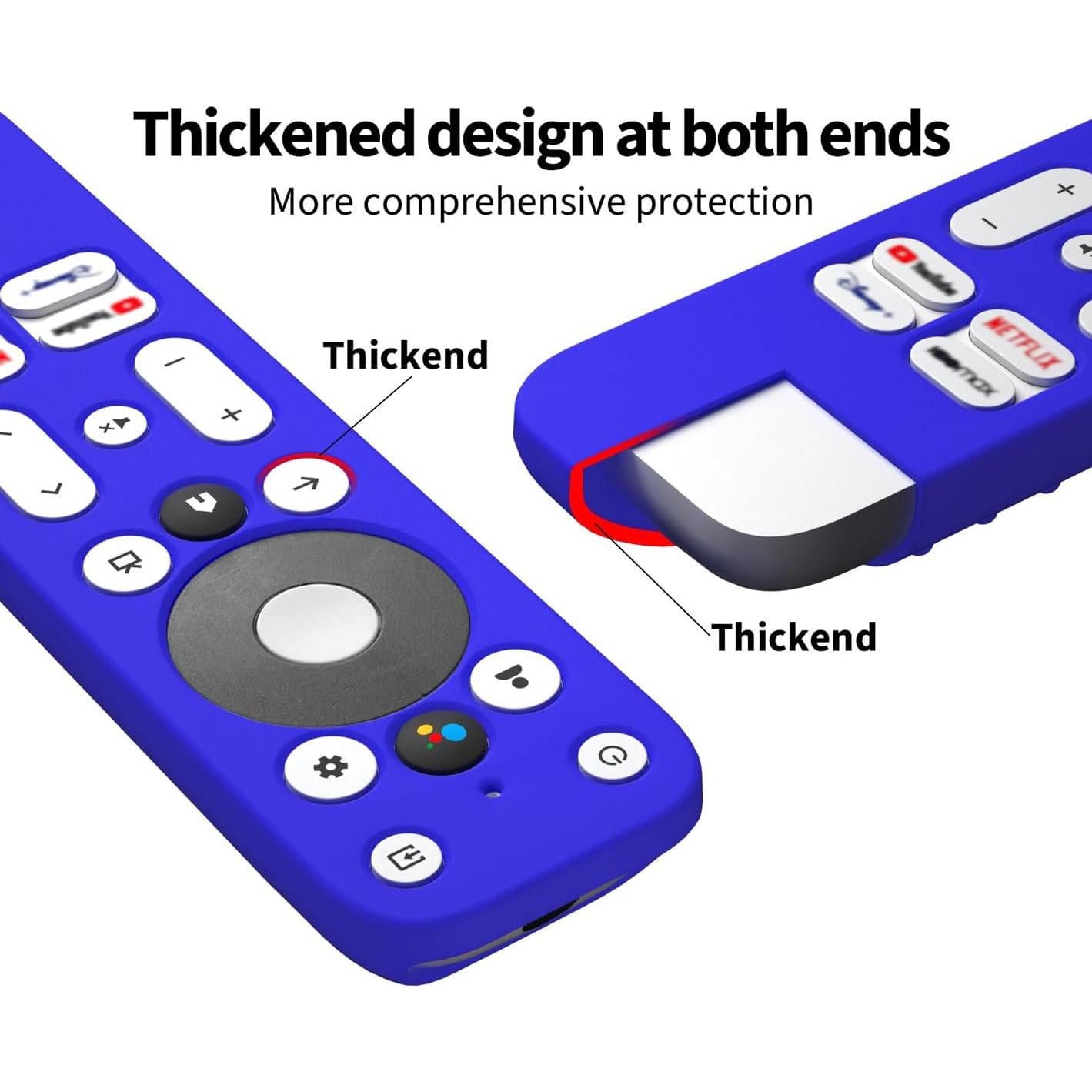 Funda de Silicona Hi Color para Control Remoto Onn TV 4K Azul