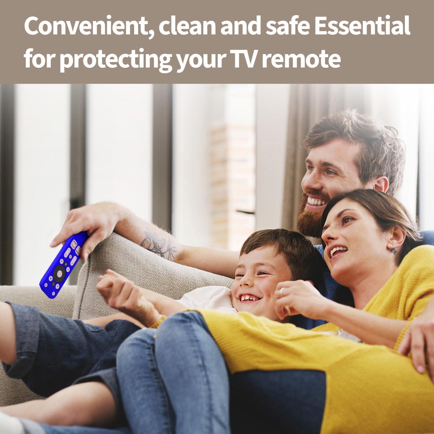 Funda de Silicona Hi Color para Control Remoto Onn TV 4K Azul