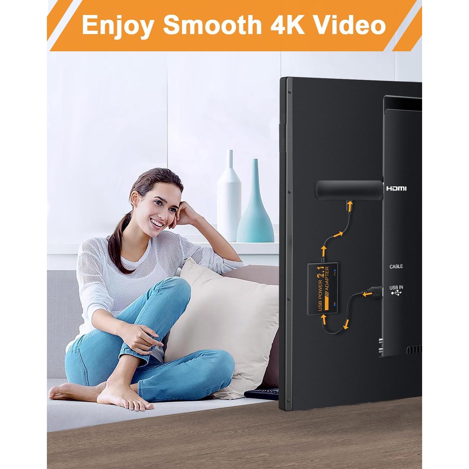 Adaptador USB de Alimentación para Fire TV Stick ZEXMTE 5V/2.1A