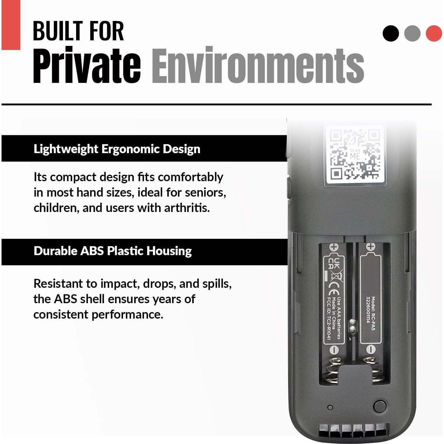 Control Remoto Universal Anderic RC-AL7 para Roku - Voz
