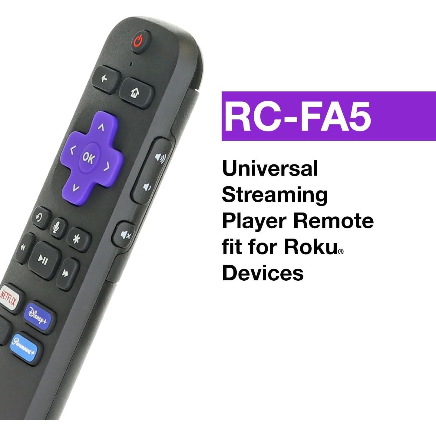 Control Remoto Anderic RC-FA5 para Roku - Compatible con Roku TV