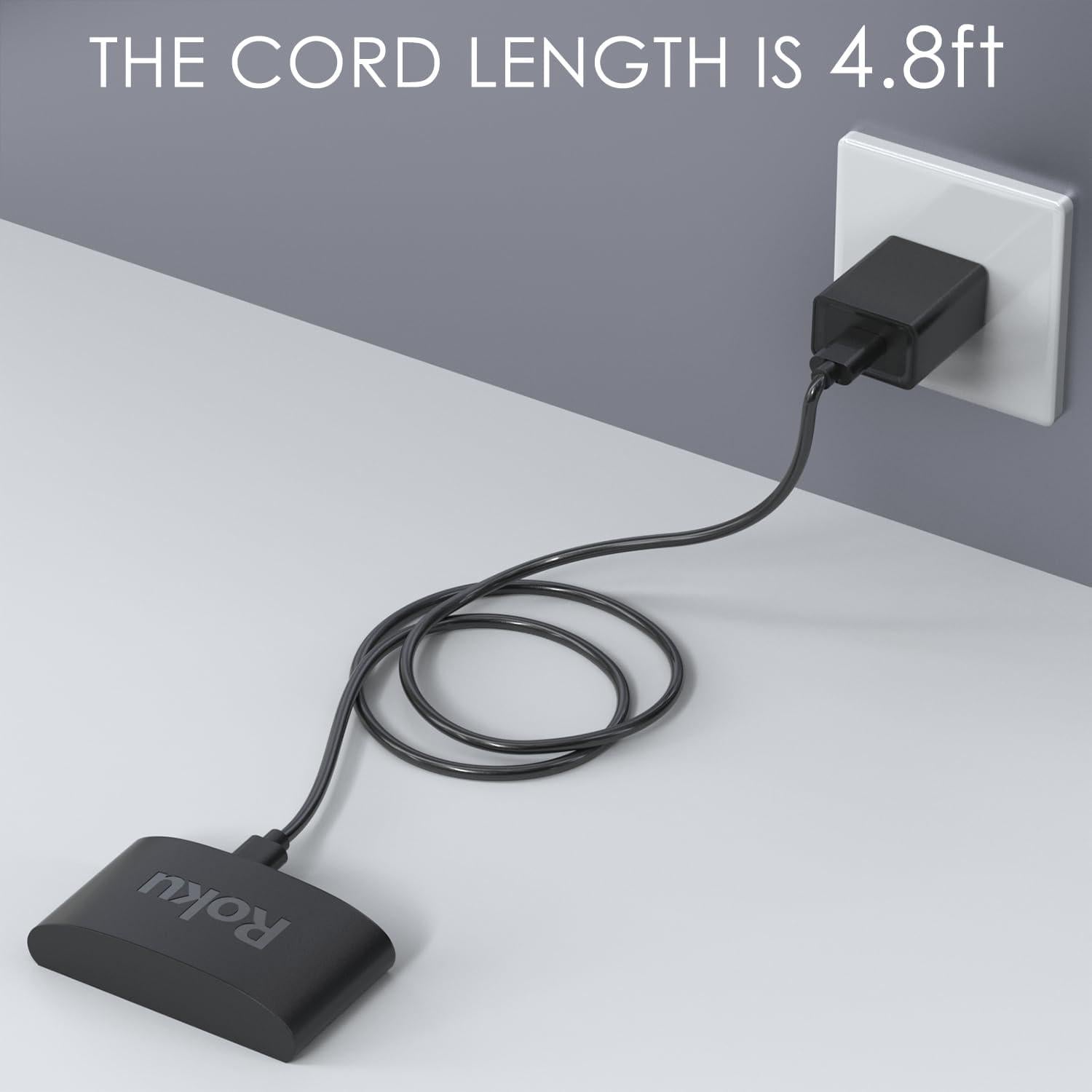 Adaptador Cargador Micro USB Cordro 5V para Roku Streaming Stick