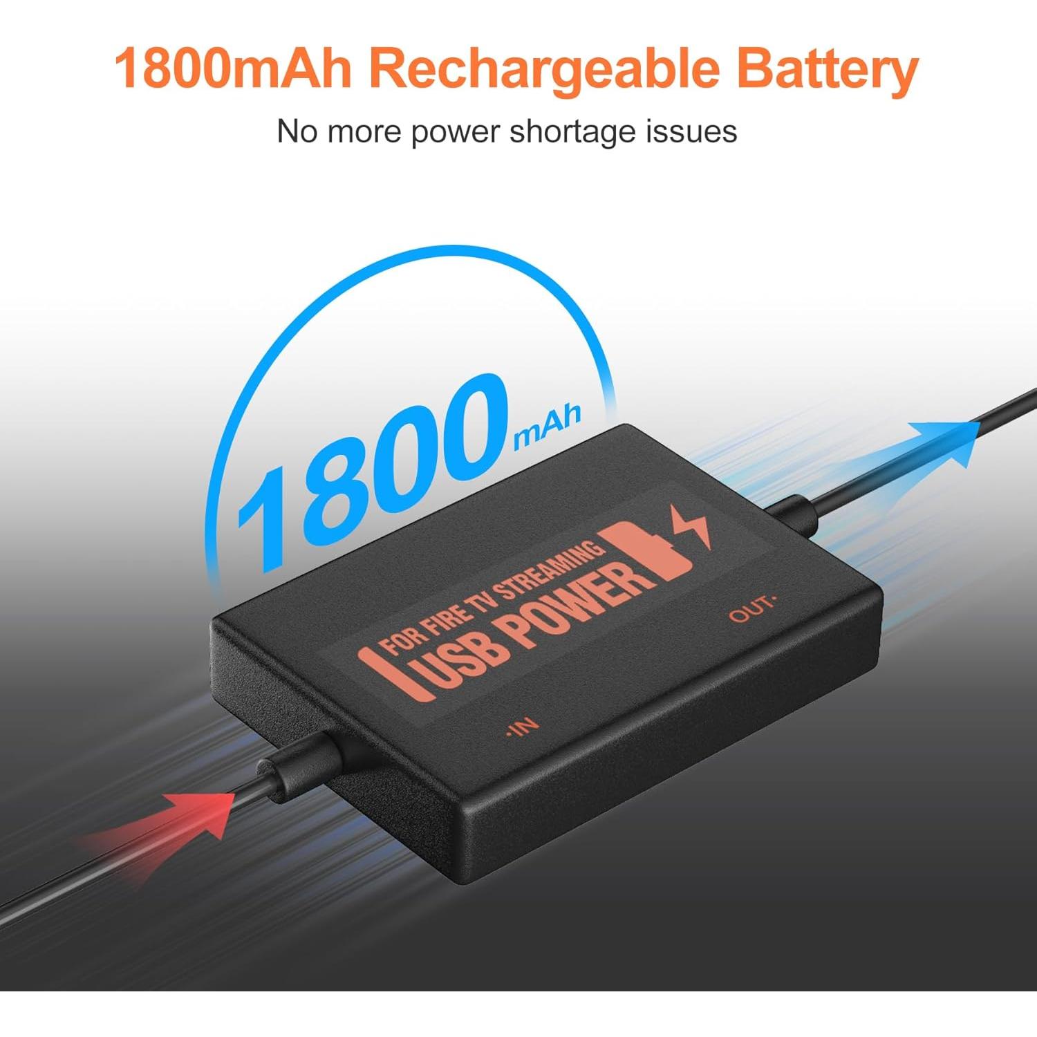 Adaptador de Corriente USB Finevoy para Fire TV Stick 5V/2.1A