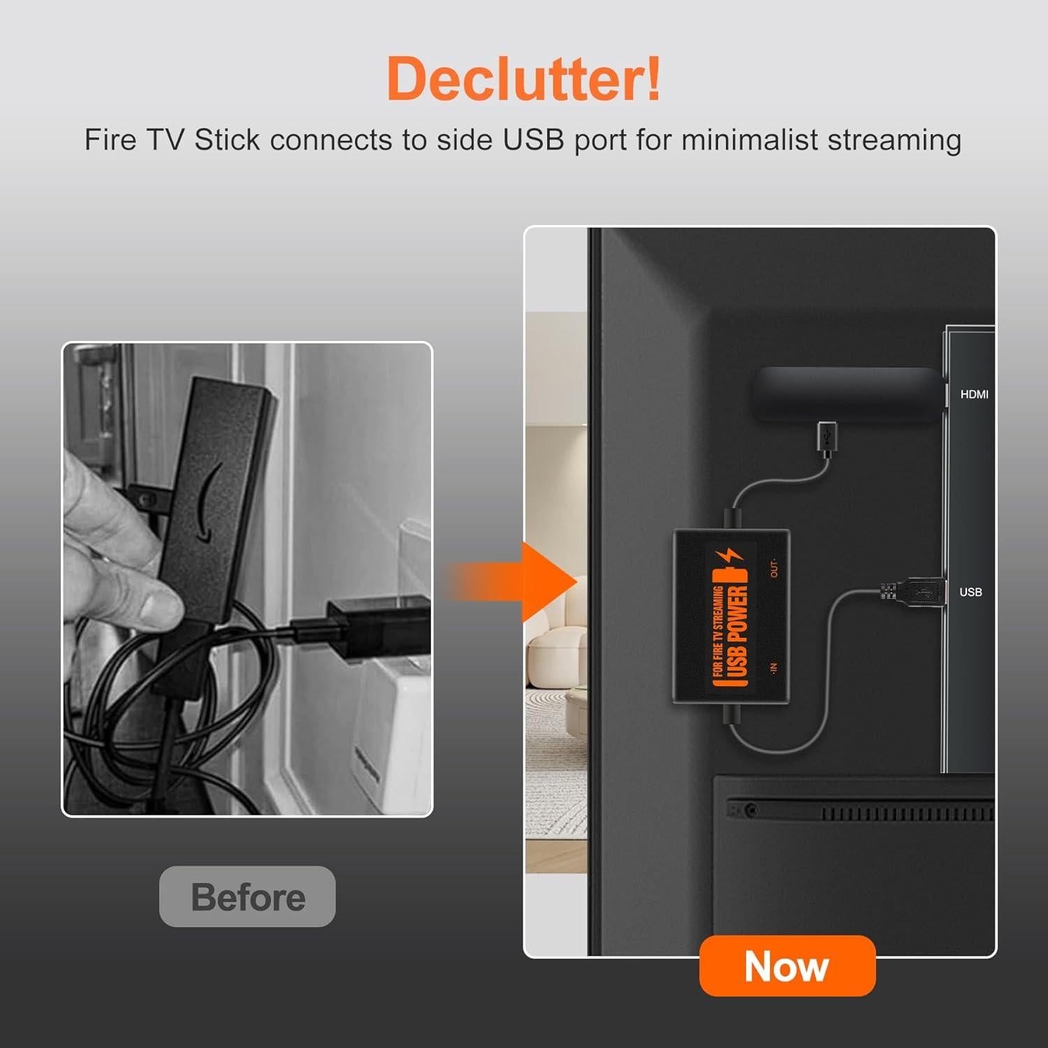 Adaptador de Corriente USB Finevoy para Fire TV Stick 5V/2.1A