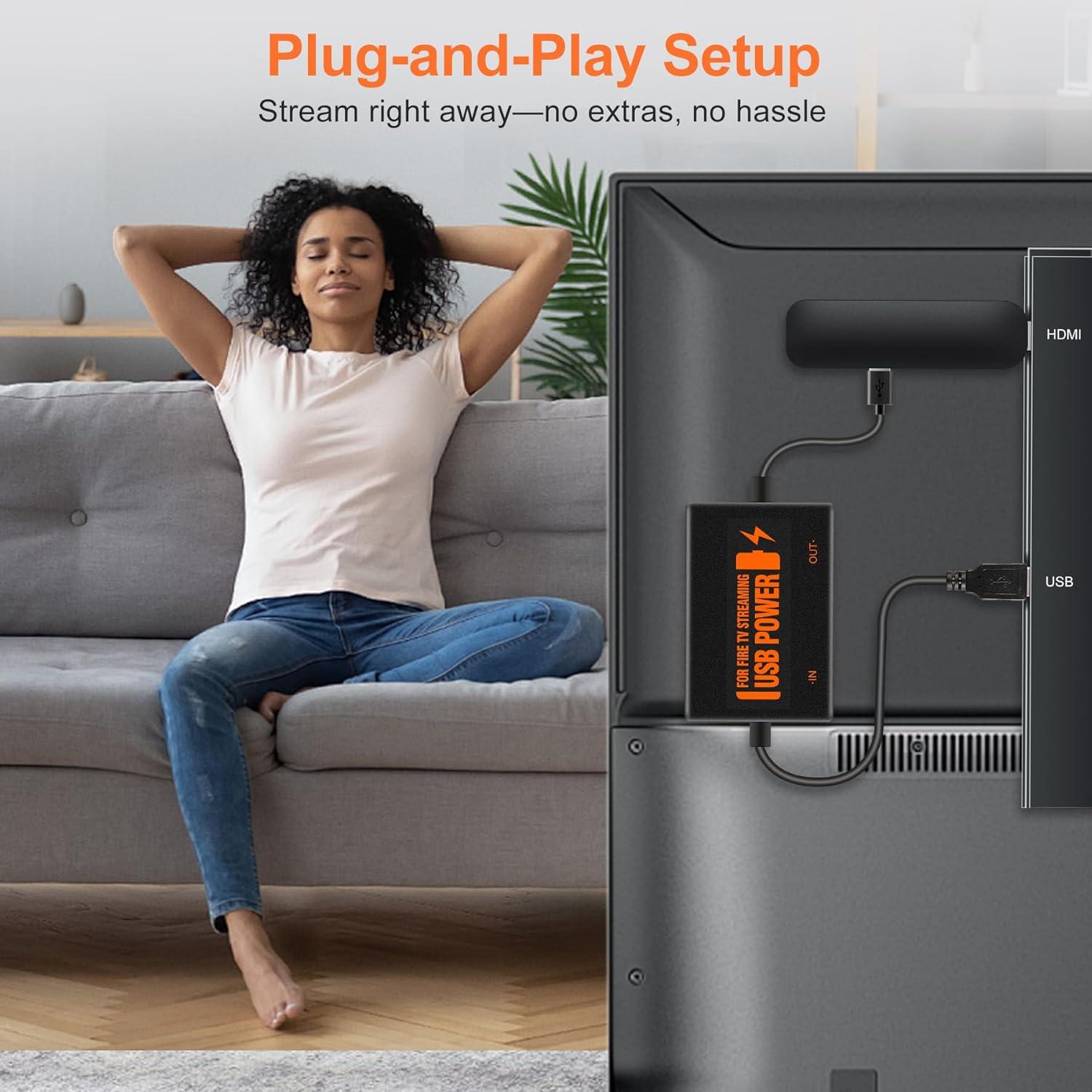 Adaptador de Corriente USB Finevoy para Fire TV Stick 5V/2.1A