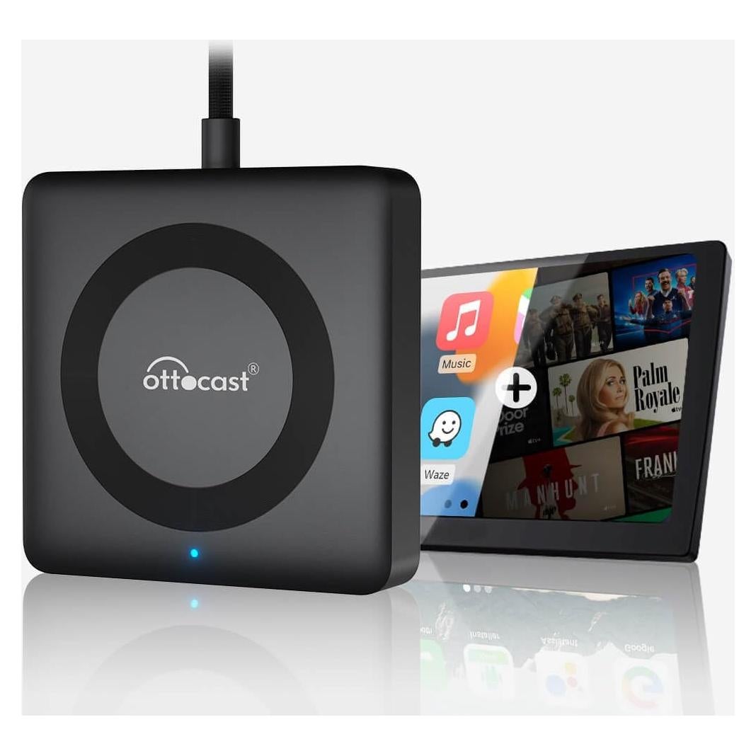 Adaptador CarPlay Inalámbrico OTTOCAST Car TV Mate Pro 1080P