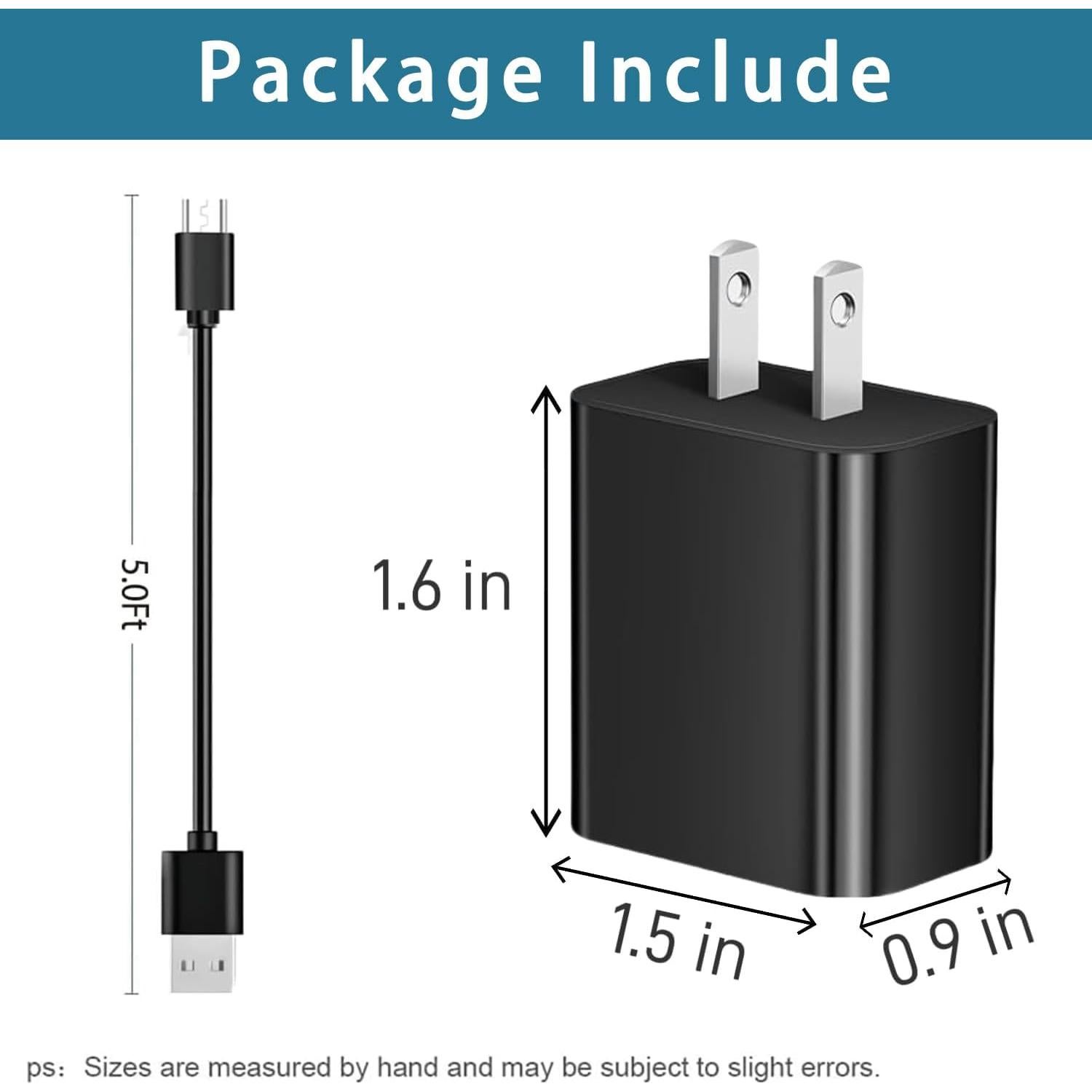 Cargador Rápido 10W DIIMO con Cable Micro USB 5FT para Roku
