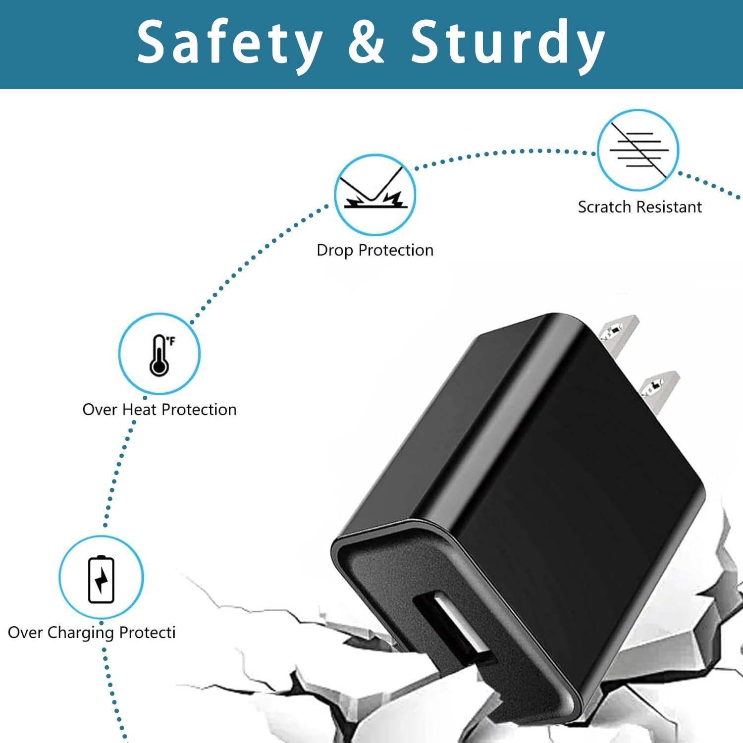 Cargador Rápido 10W DIIMO con Cable Micro USB 5FT para Roku