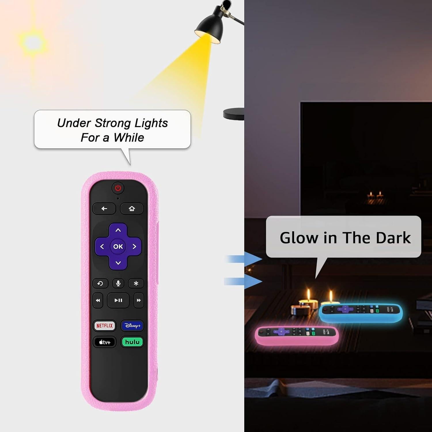 Funda de Control Remoto de Silicona TCL Roku - Paquete de 2