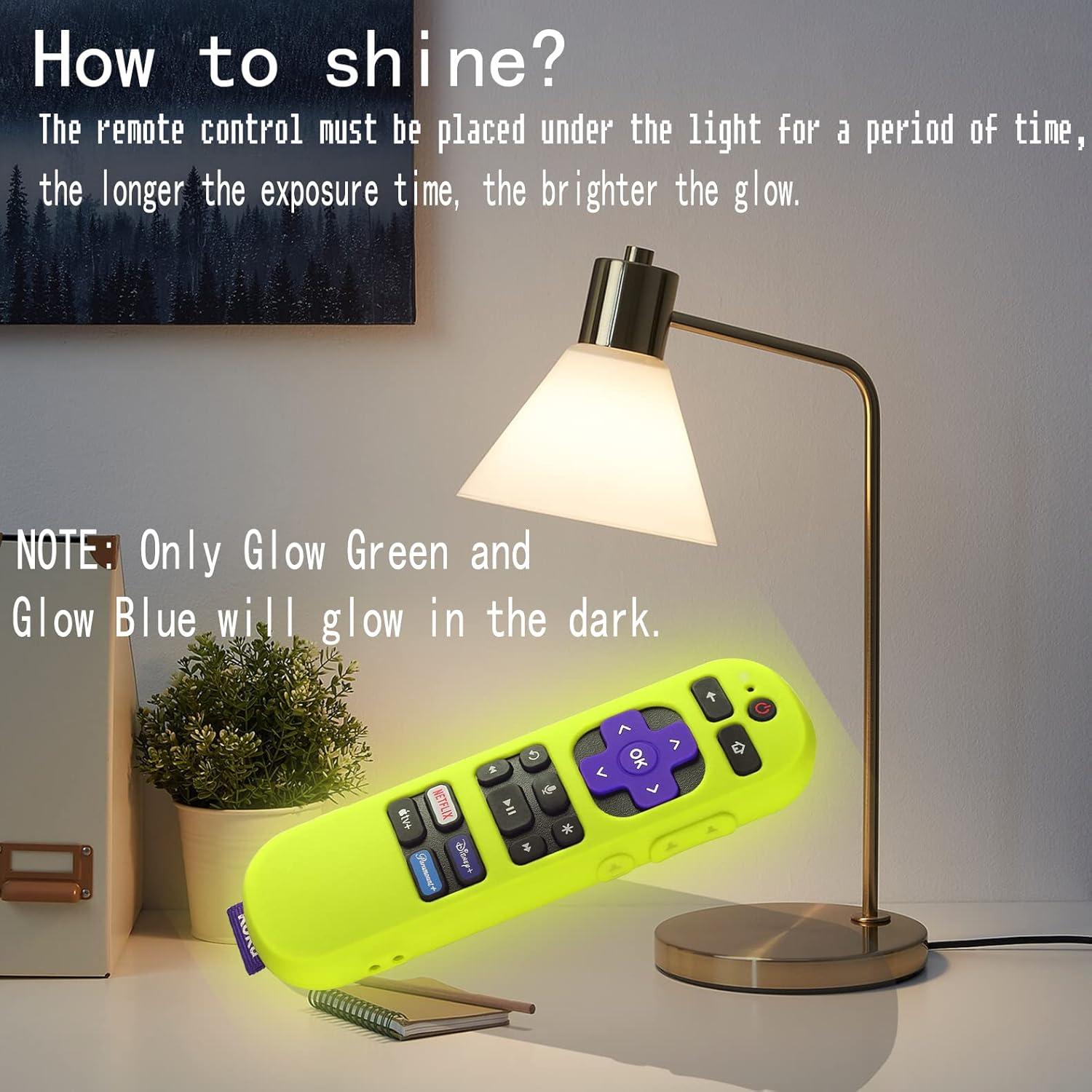 Funda de Silicona Verde Brillante para Control Remoto Roku RCA1R