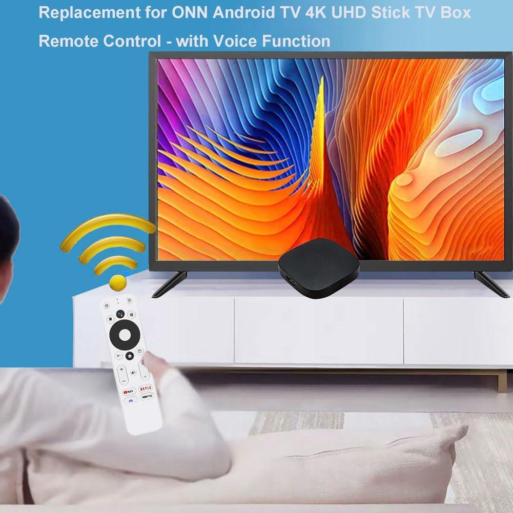Control Remoto de Voz AieSHOP para Onn TV 4K UHD con Acceso Rápido