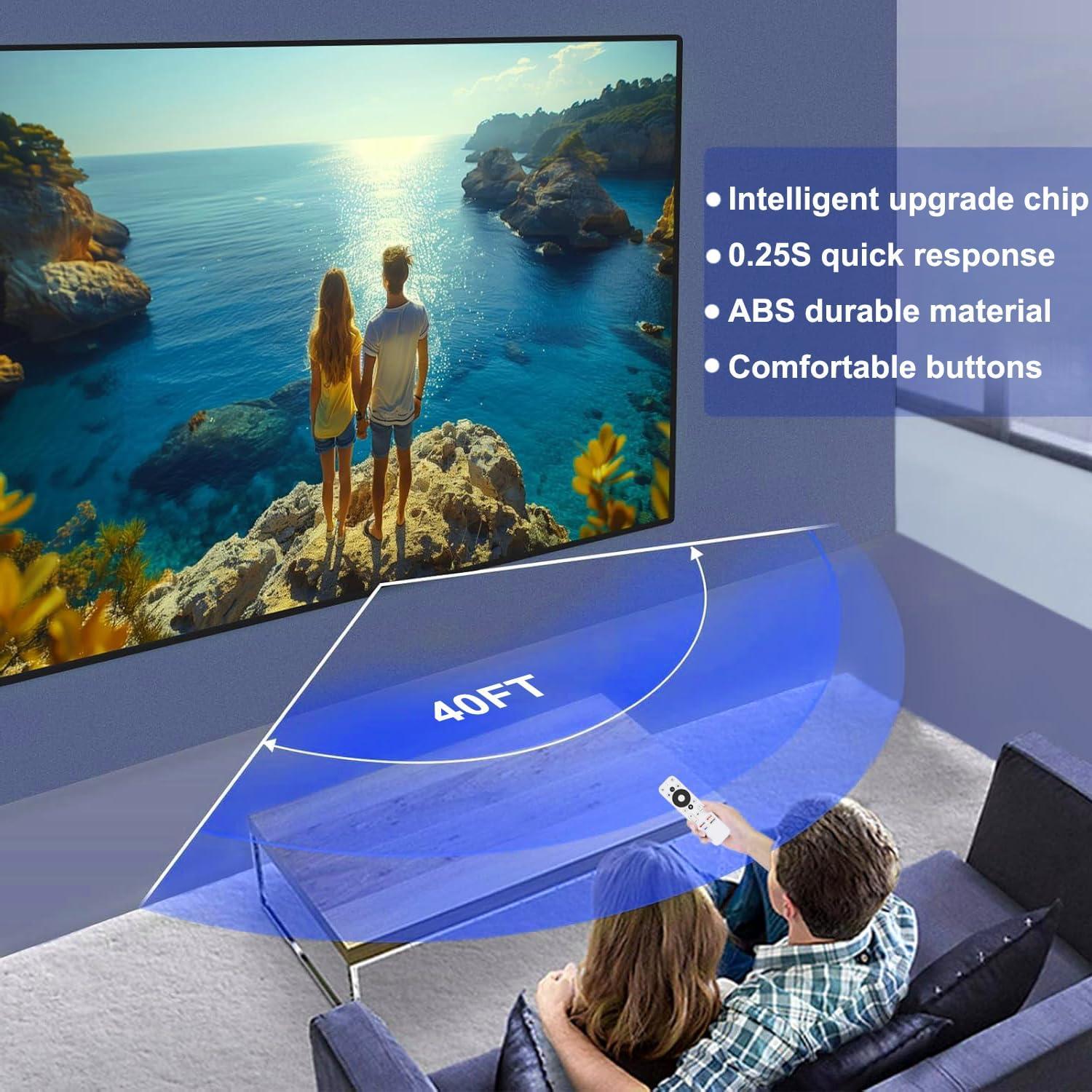 Control Remoto de Voz AieSHOP para Onn TV 4K UHD con Acceso Rápido