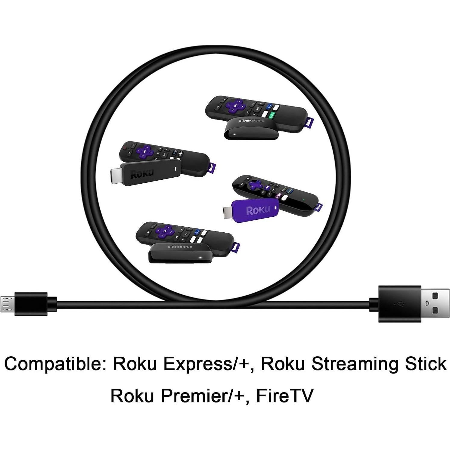 Adaptador de Corriente USB TPLTECH para Roku Streaming Stick y Express
