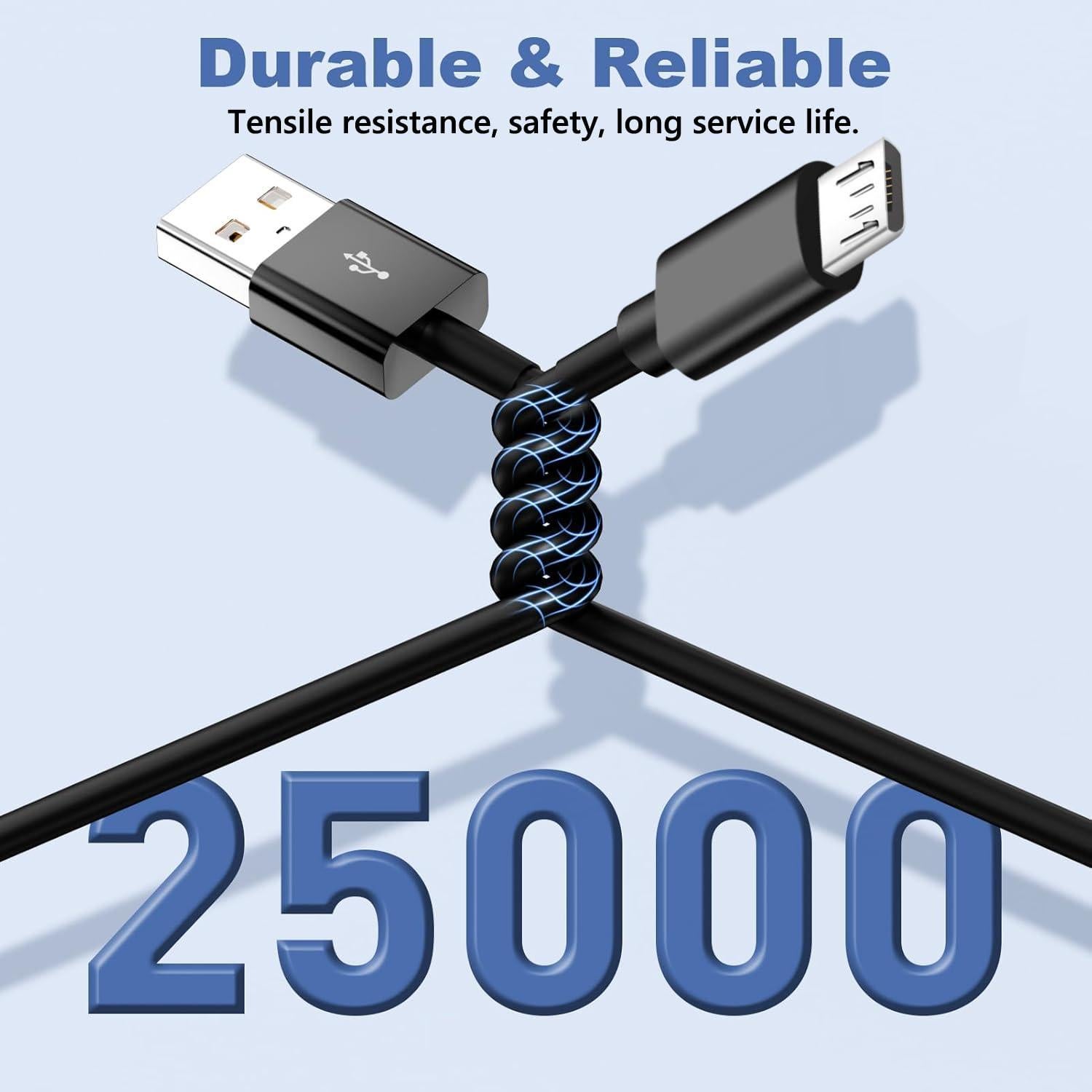 Cable de Alimentación Micro USB Roku 1.52m 5V 2A Adaptador