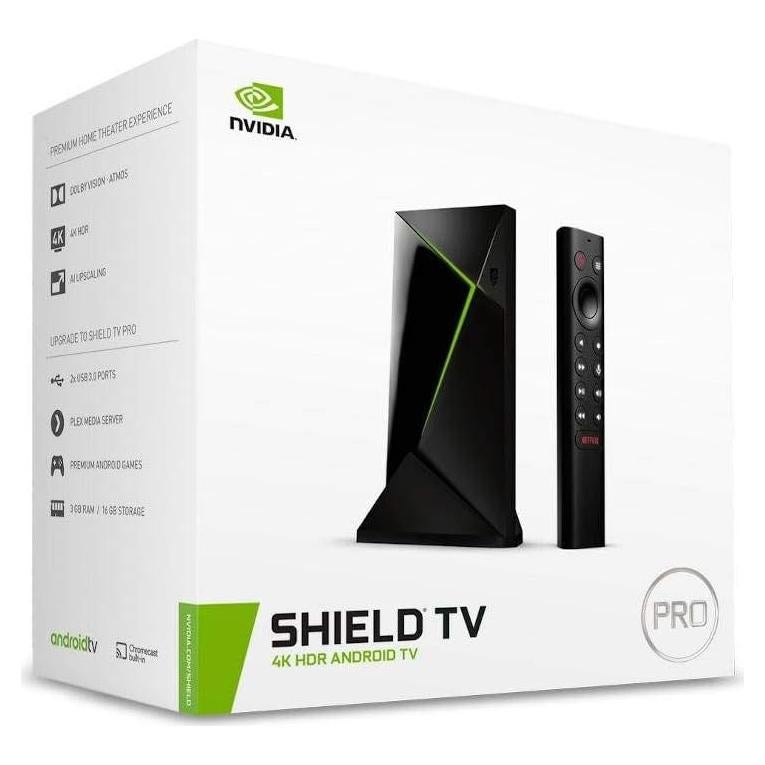 Reproductor de Medios NVIDIA SHIELD TV Pro 4K HDR, 16GB