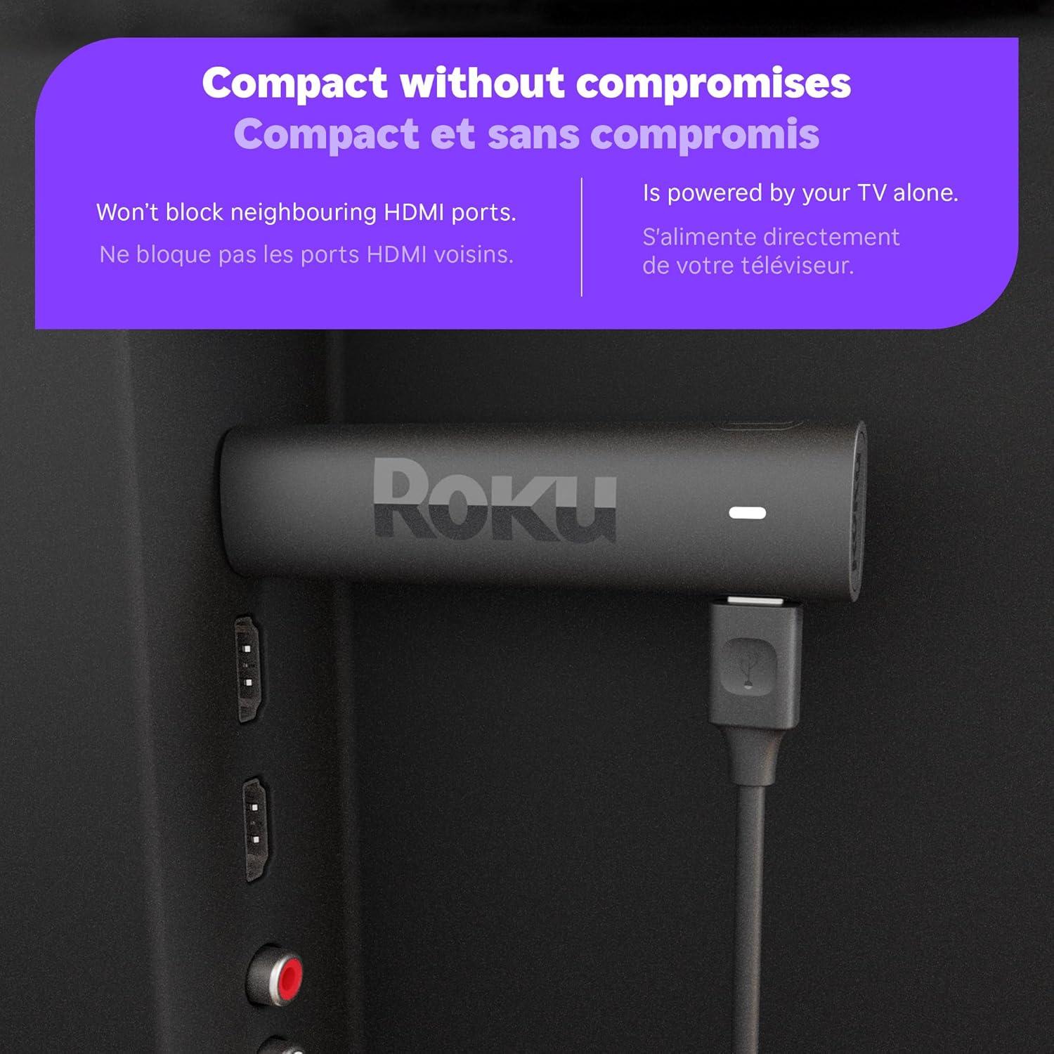 Roku Streaming Stick 4K 2022 - Dispositivo de Streaming 4K HDR