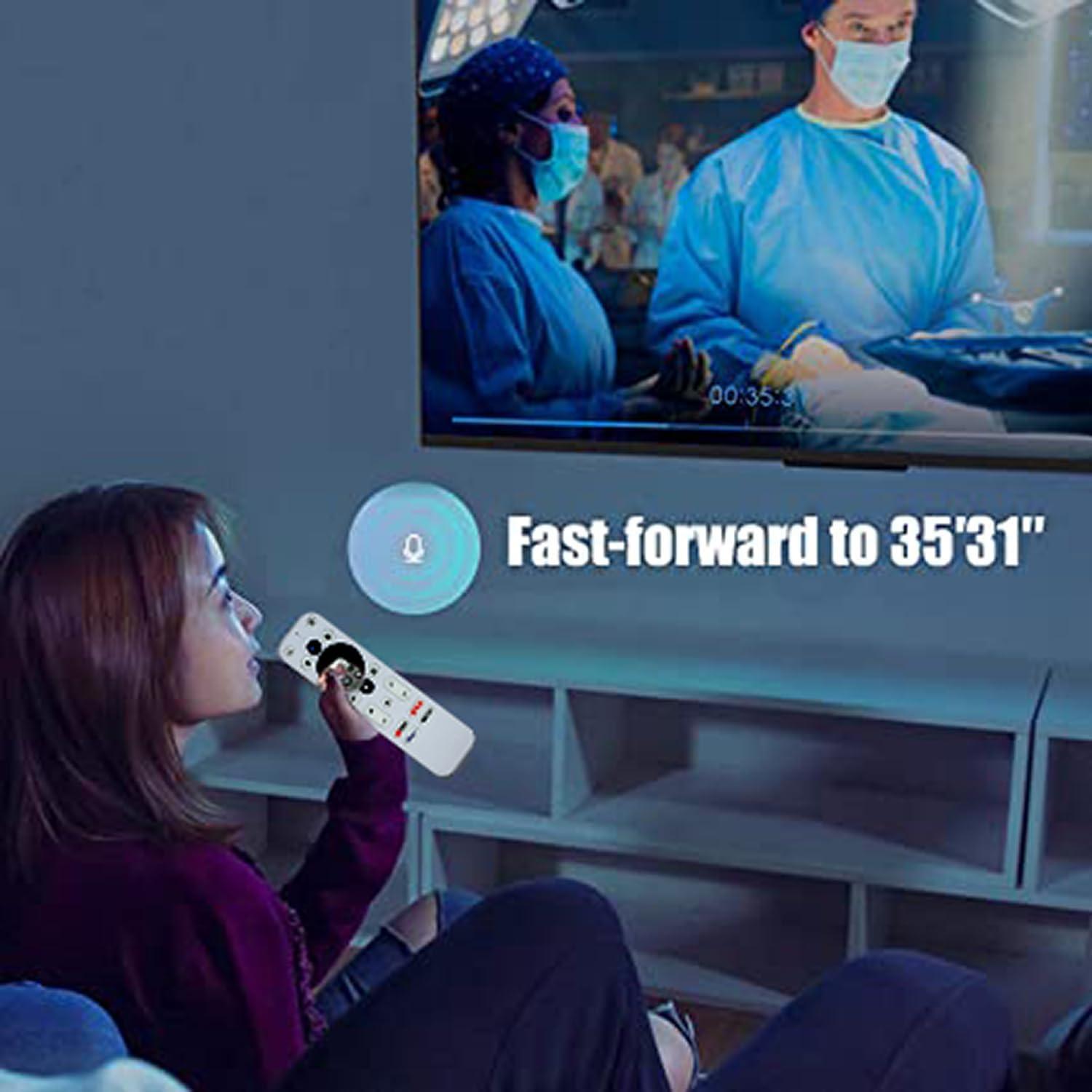 Control Remoto de Voz MEIWELL para ONN Android FHD 4K UHD