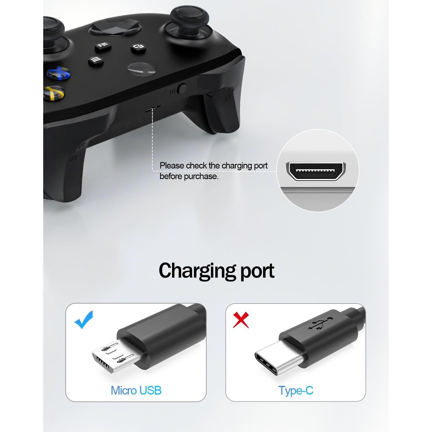 Paquete de 2 Cables Micro USB 3m SUPERER para PS4, Xbox, Roku