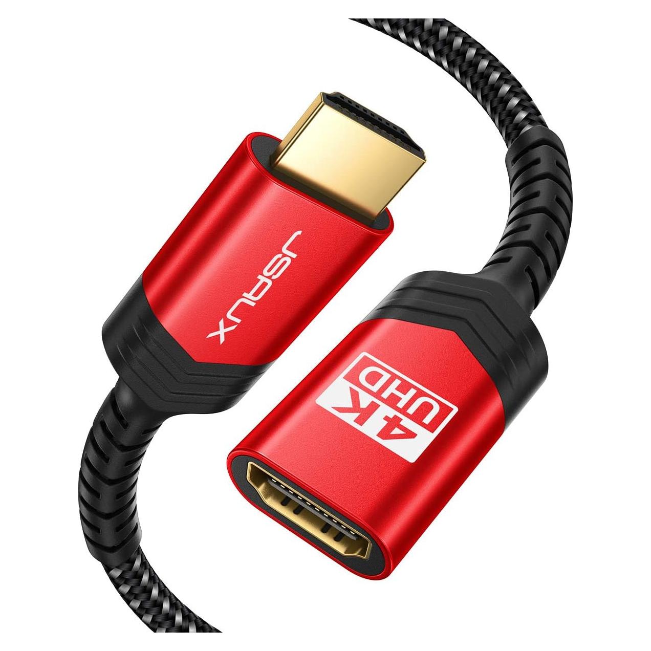 Cable de Extensión HDMI JSAUX 1.0M 4K 60Hz Macho a Hembra