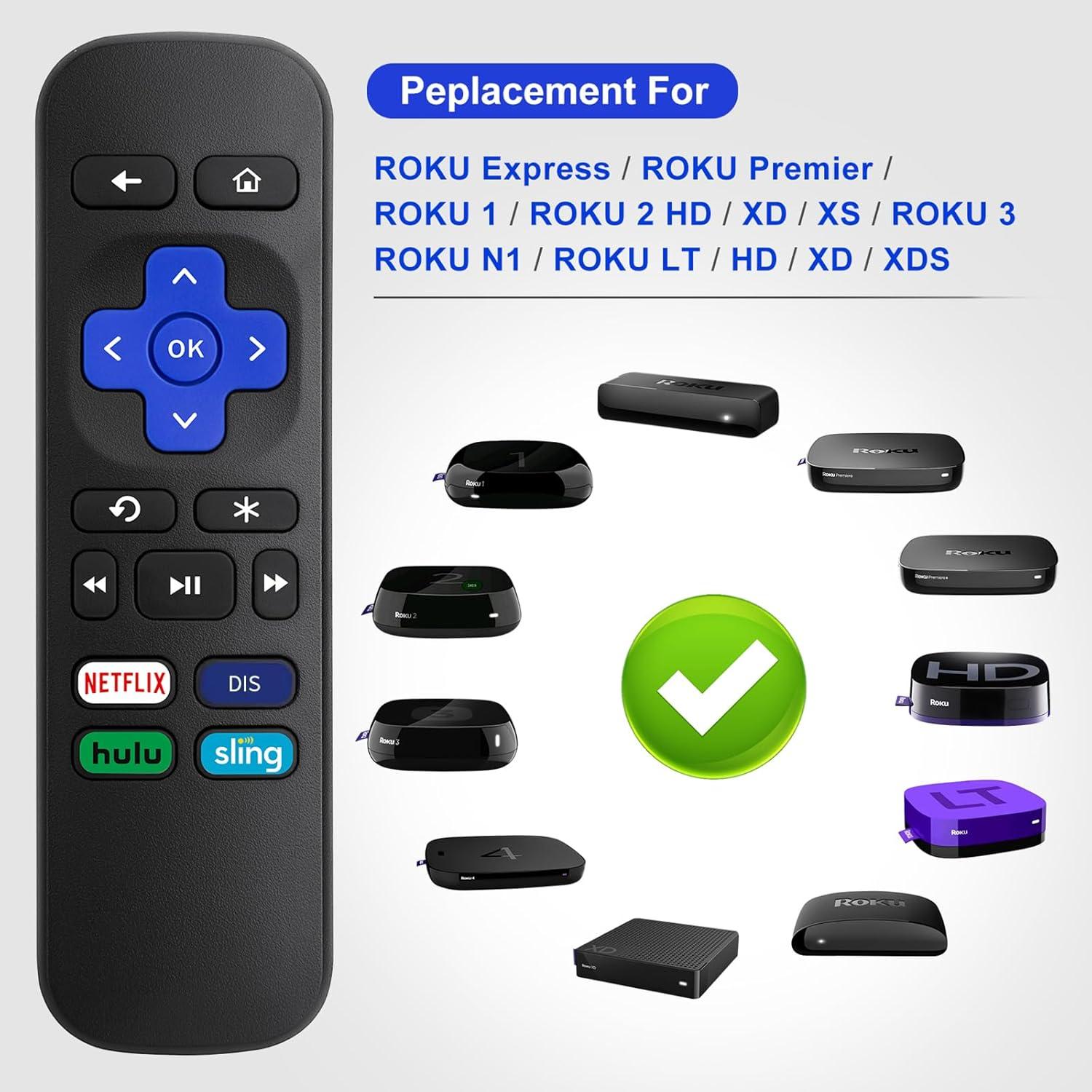 Control Remoto OMAIC para Roku Box - Compatible con Roku Express y Premiere