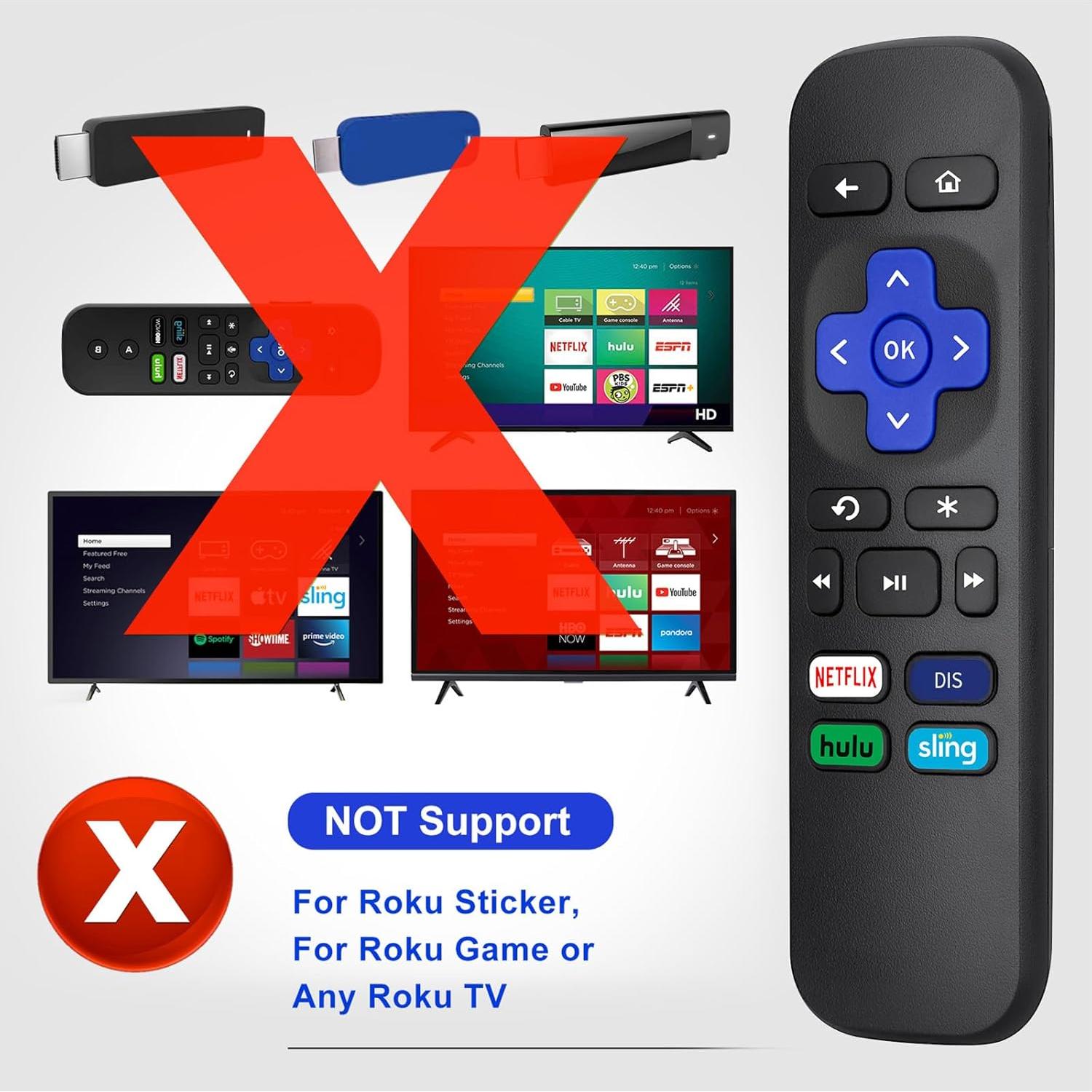 Control Remoto OMAIC para Roku Box - Compatible con Roku Express y Premiere