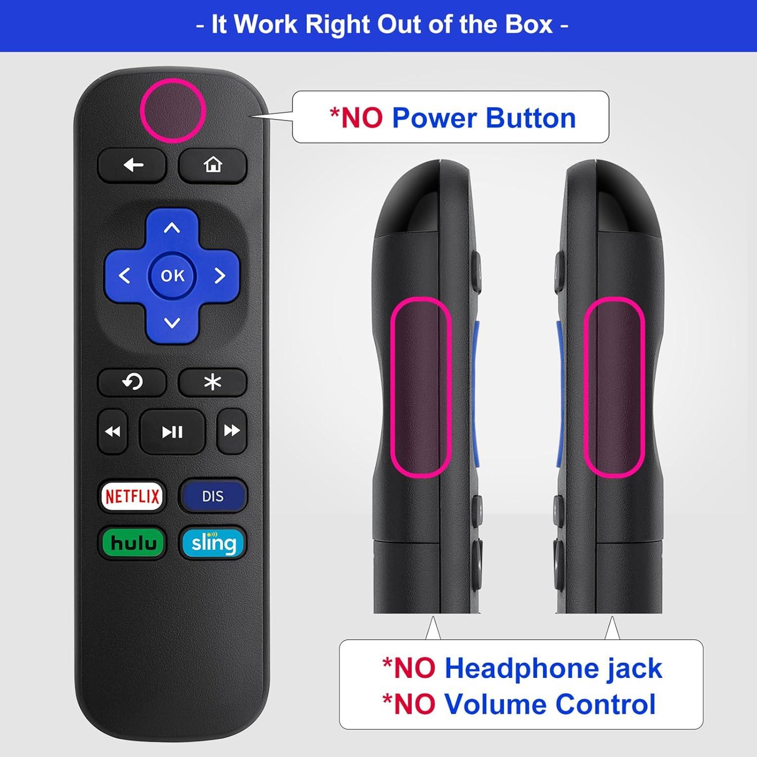 Control Remoto OMAIC para Roku Box - Compatible con Roku Express y Premiere