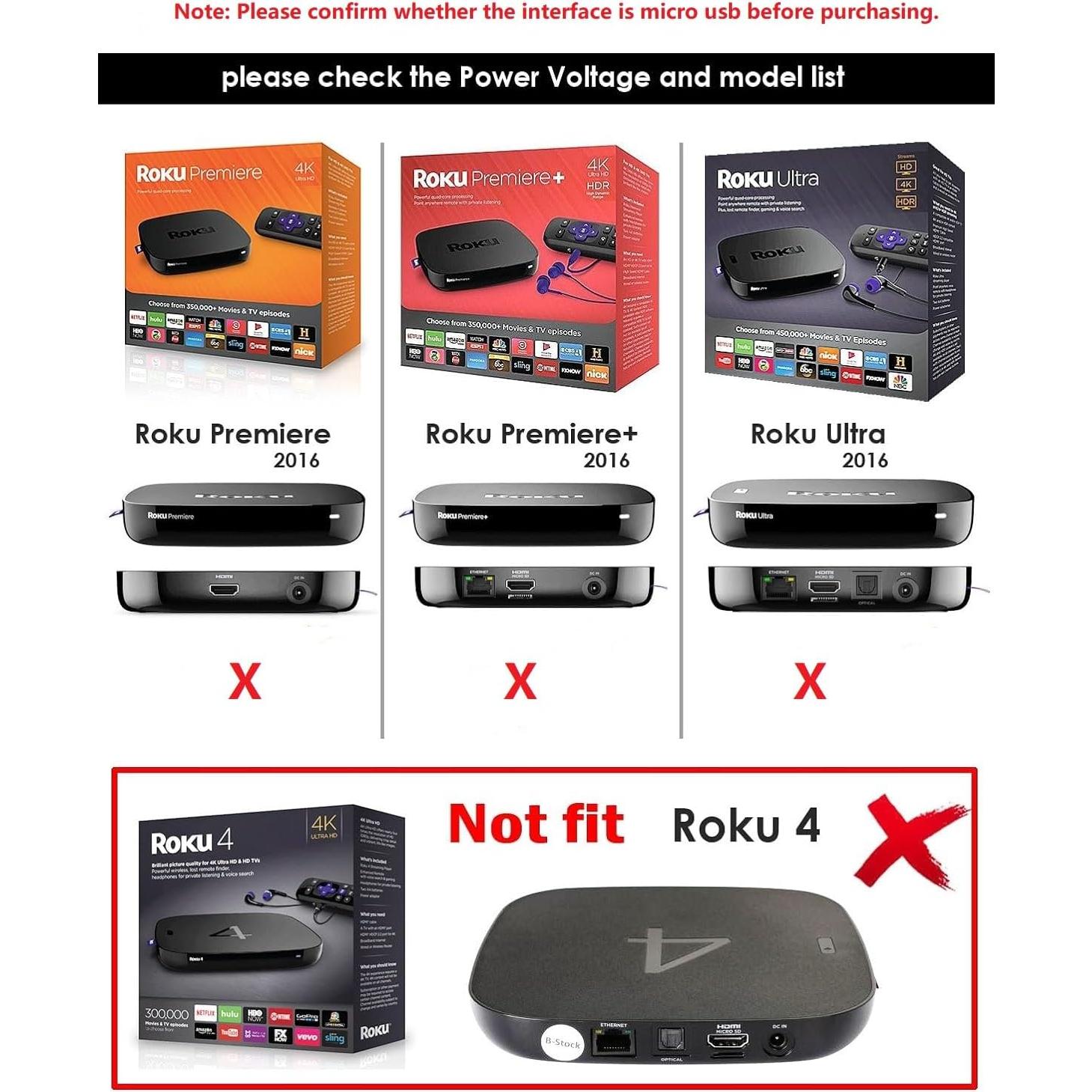 Adaptador de corriente USB IBERLS para Fire TV Stick 4K 2000mAh