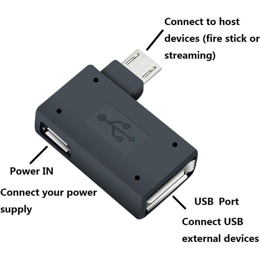 Adaptador OTG para Fire Stick 4K Max HOXIBSL - Paquete de 3