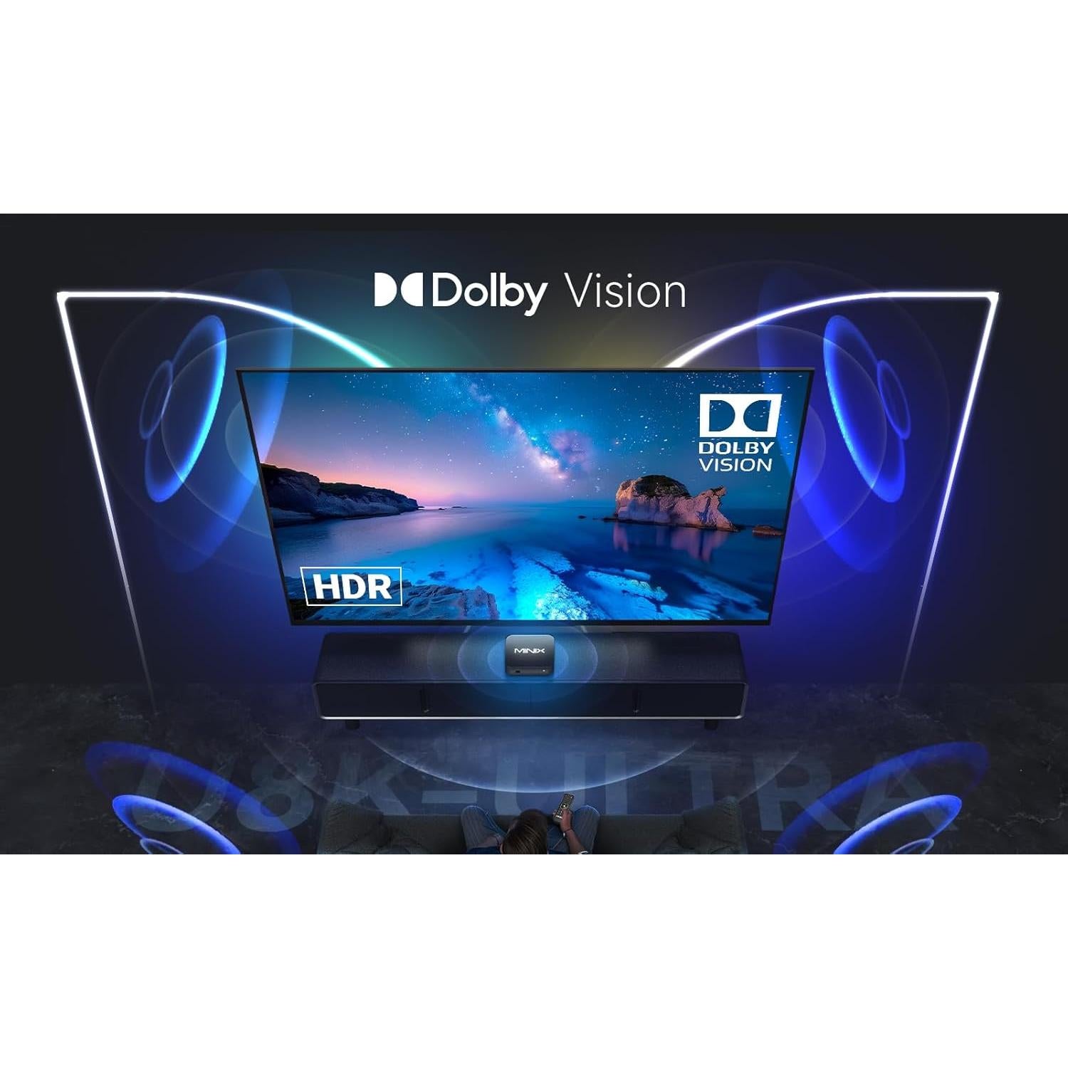 Reproductor de Medios Android MINIX U8K-ULTRA 8GB RAM 128GB