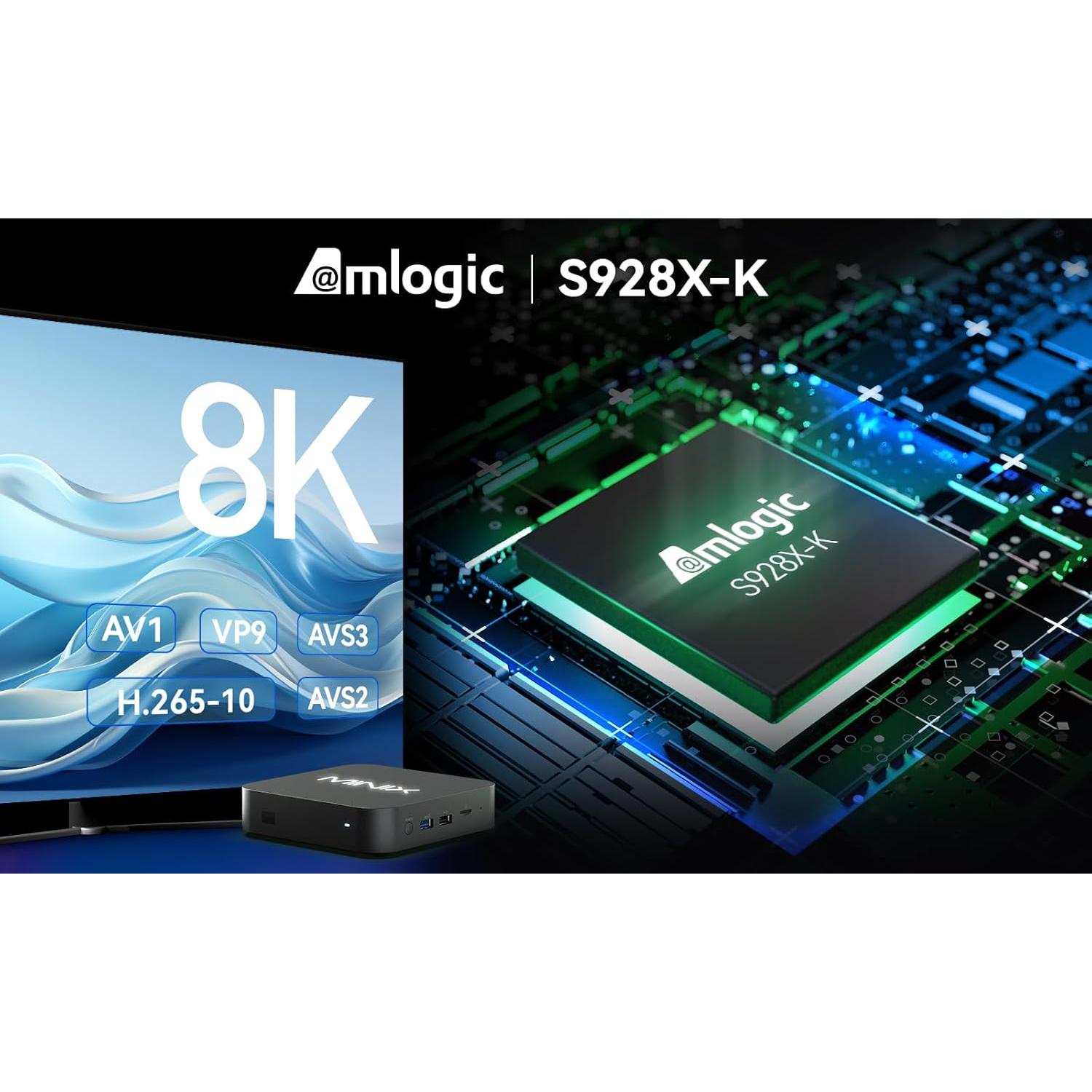 Reproductor de Medios Android MINIX U8K-ULTRA 8GB RAM 128GB